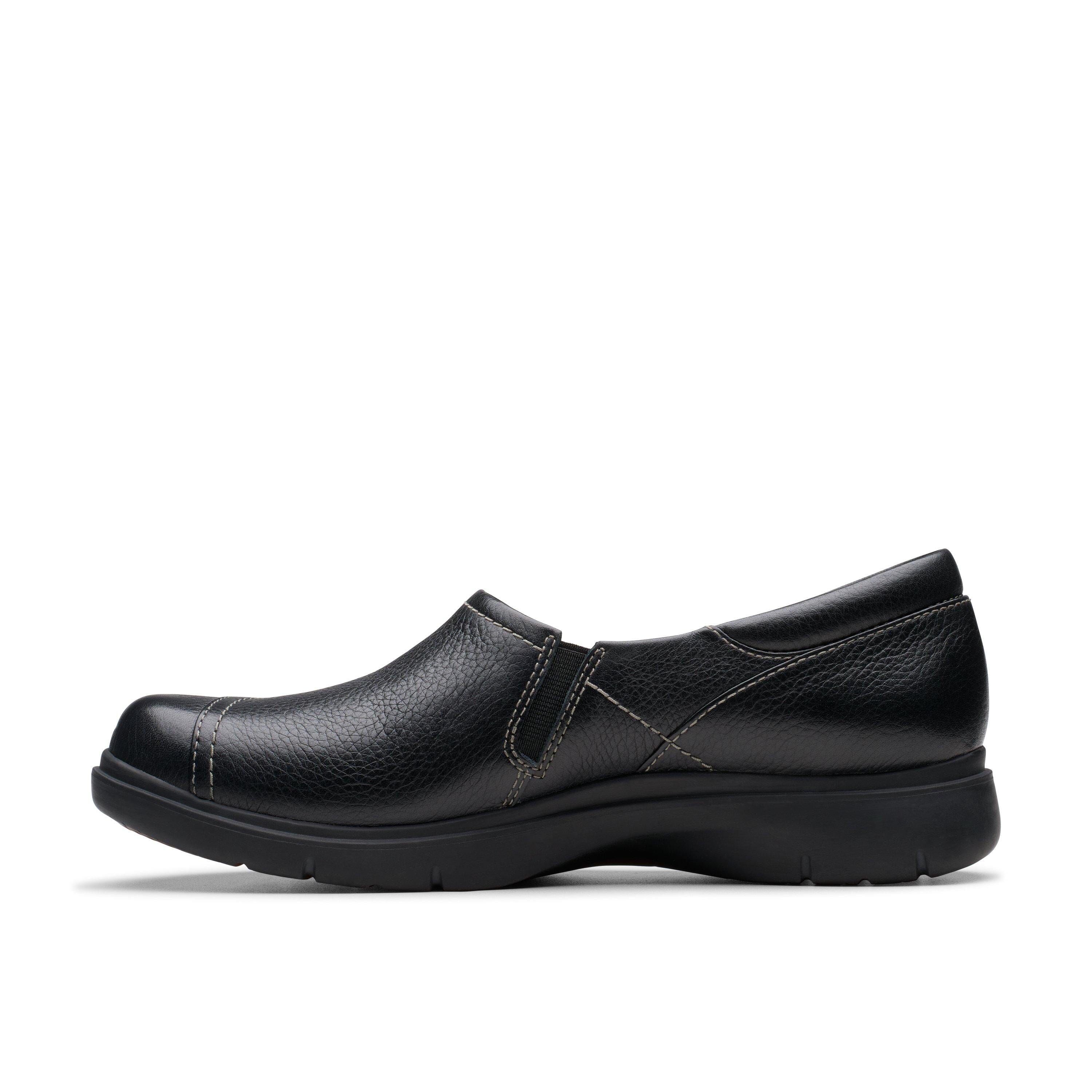 CLARKS Certina Ease Women's Comfortable Slip-On Shoes - Medium & Wide Width Options for All-Day Wear - Perfect for Work, Travel & Casual Outings