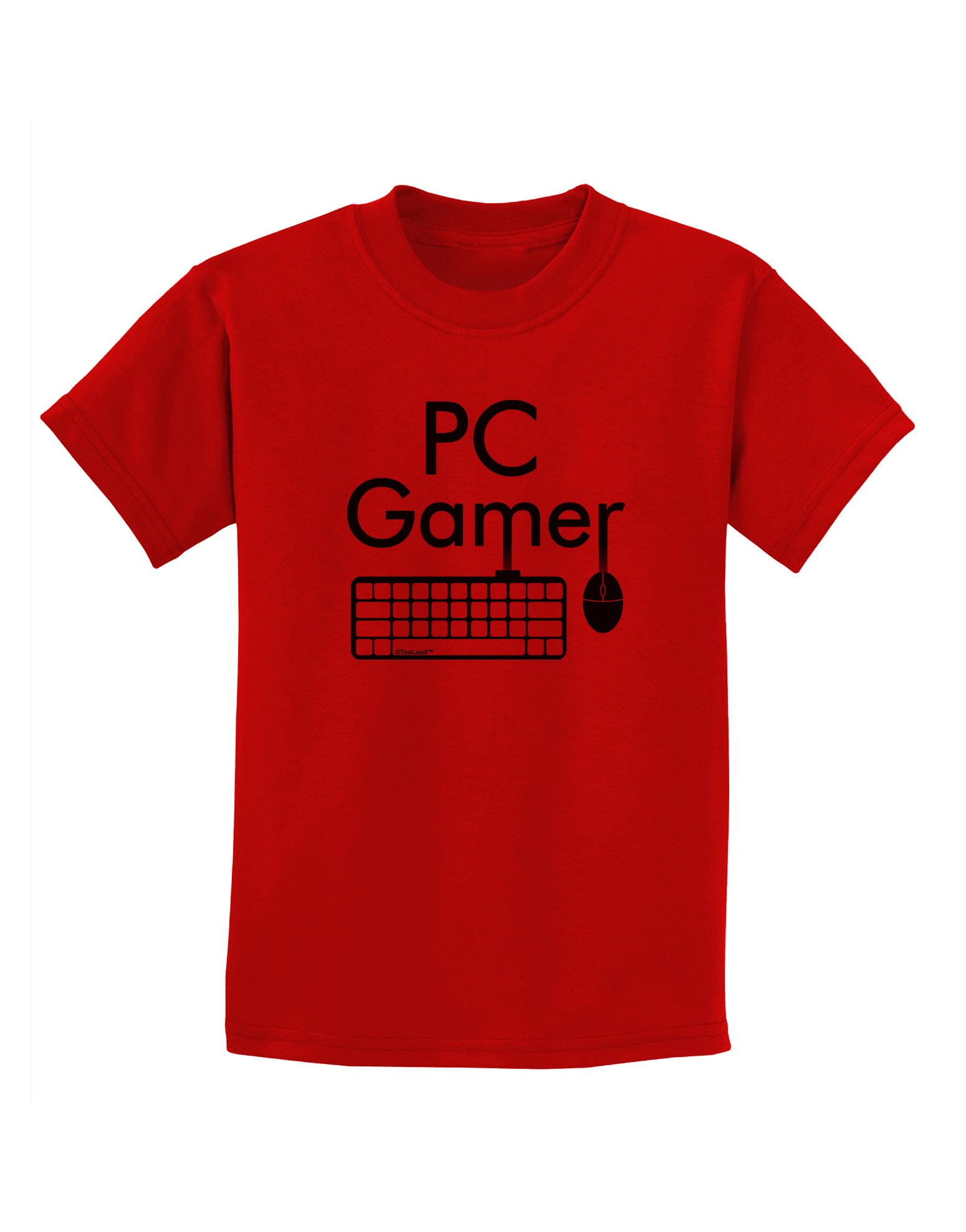 TooLoud PC Gamer Black & White Kids T-Shirt - Comfortable Cotton Tee for Gaming, Esports & Casual Wear