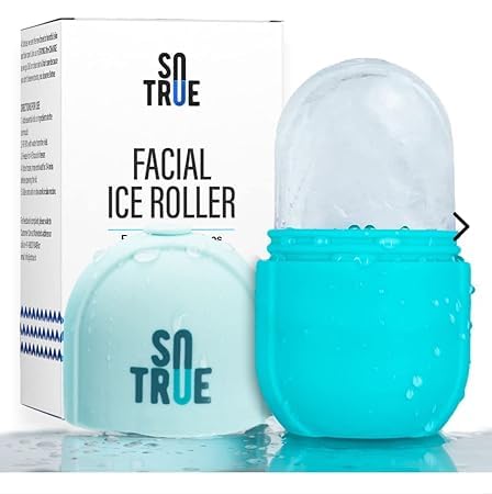 Ice Roller for Face & Body - Reduce Puffy Eyes, Acne & Pimples - Portable & Unbreakable Facial Massager for Glowing Skin - Perfect for Home, Travel & Skincare Routine