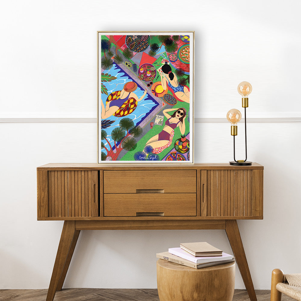 Drome Summer 1500 Piece Jigsaw Puzzle for Adults - Colorful Beach Sunset Landscape - Challenging Puzzle Game for Family Bonding & Stress Relief