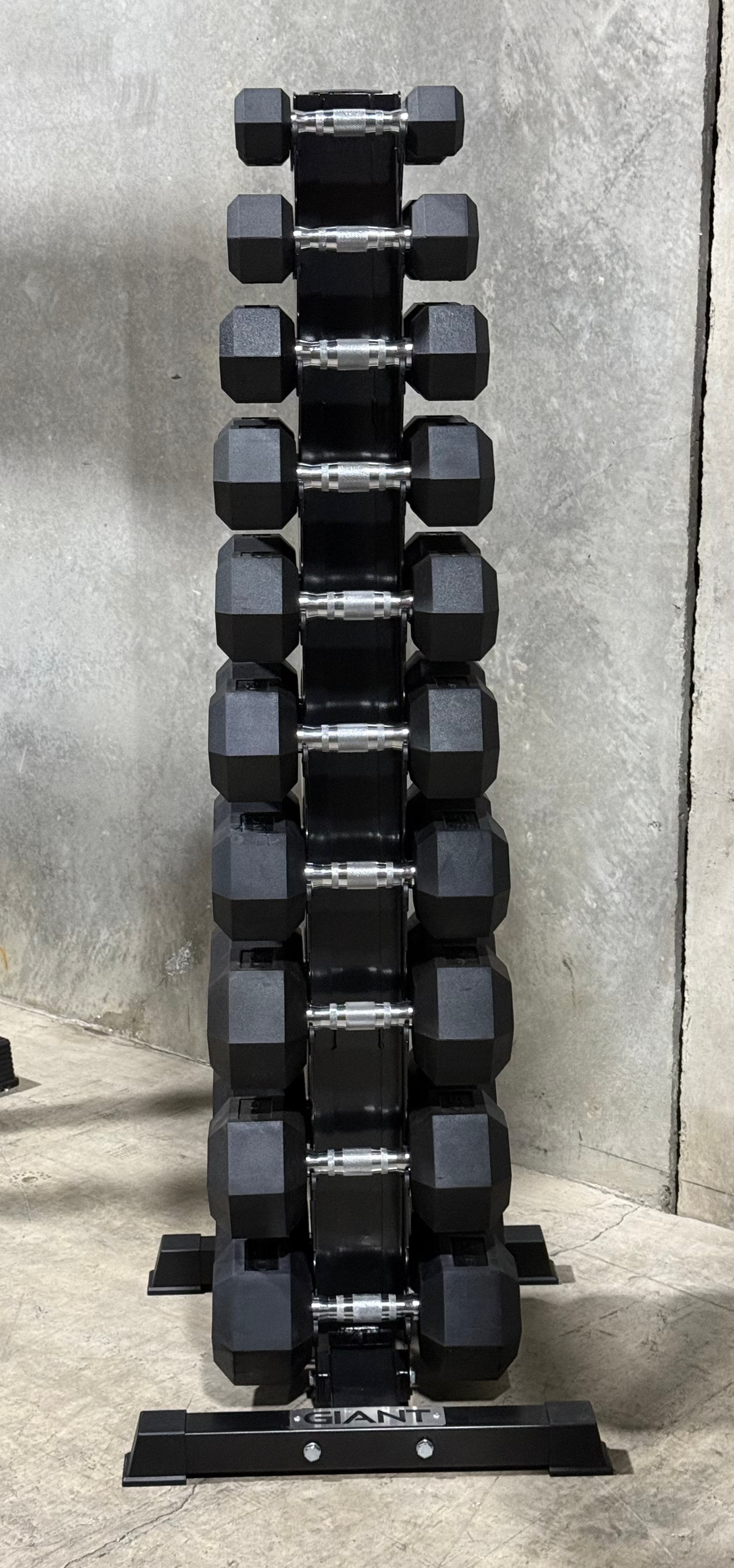 Premium GIANT Rubber Hex Dumbbell Set - Ergonomic Non-Slip Grip for Home Gym, Strength Training & CrossFit Workouts
