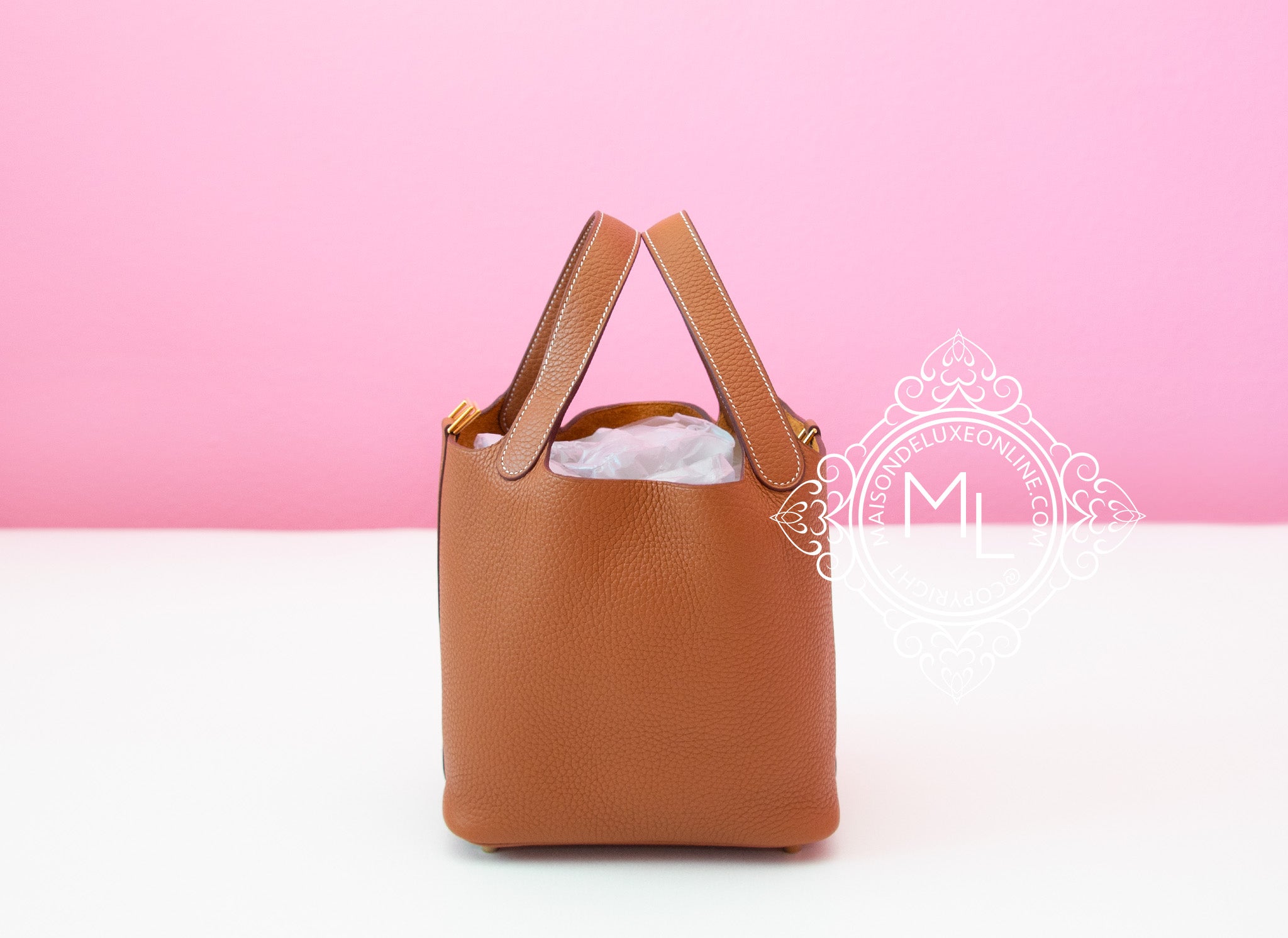 Authentic Hermes Picotin Lock 18 Gold Handbag - Luxury Leather Tote Bag for Women - Perfect for Everyday Use, Shopping & Special Occasions
