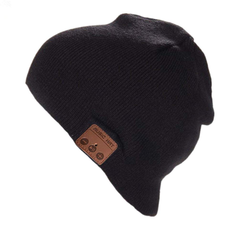 BearsFire Wireless Bluetooth Beanie Hat with Built-in Headphones & Mic - Warm Unisex Winter Knit Skull Cap for Men & Women - Perfect for Outdoor Activities, Commuting & Sports