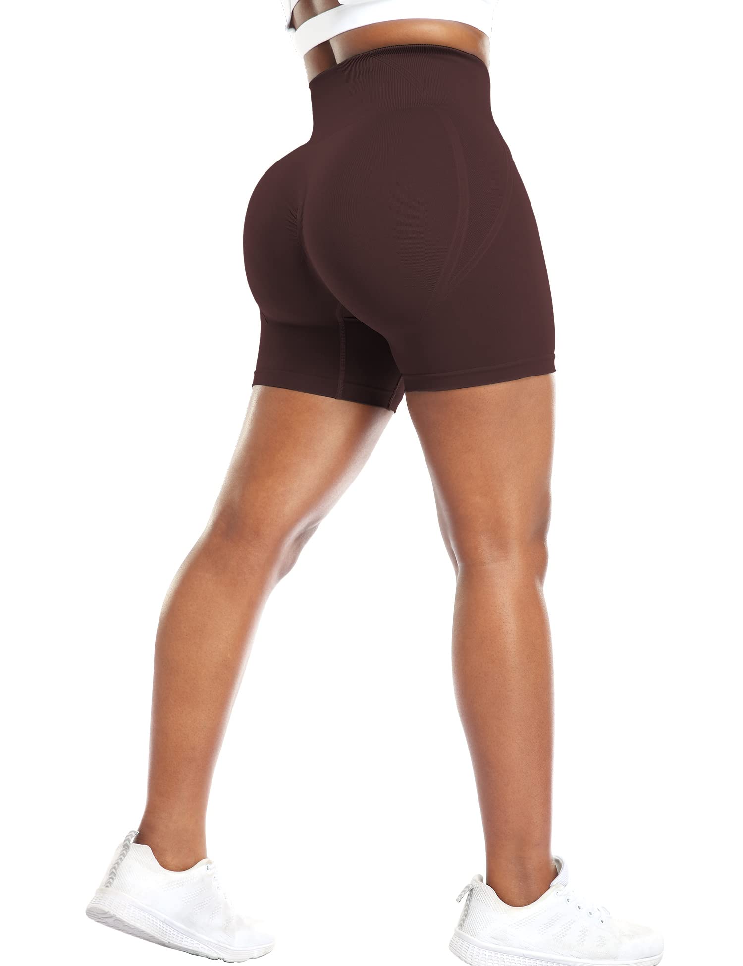 TSUTAYA Women's Seamless High Waisted Workout Shorts - Gym Running Cycling Yoga Athletic Shorts | Perfect for Training, Lounge & Active Lifestyle