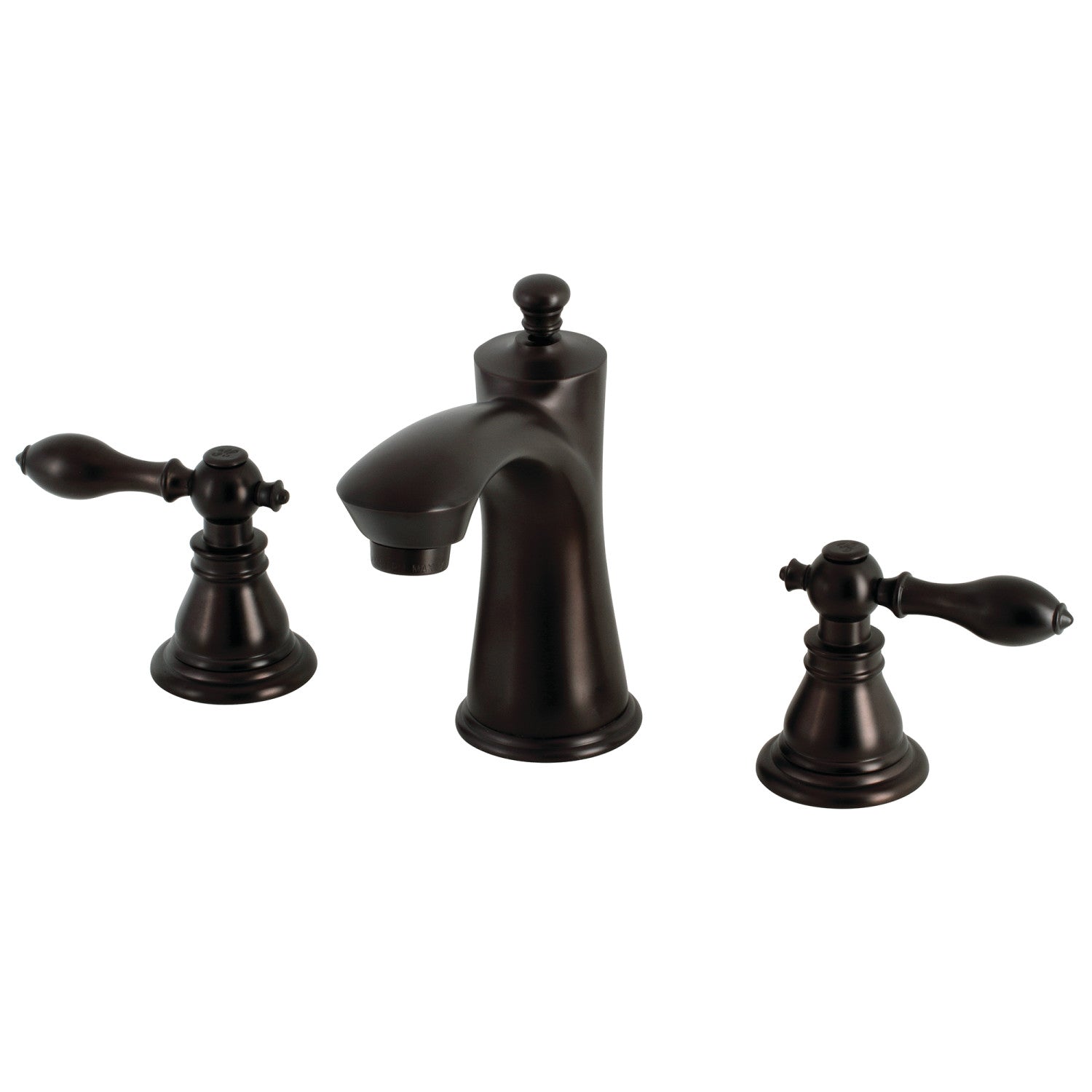 American Classic KB7965ACL Oil Rubbed Bronze Widespread Bathroom Faucet - 2 Handle 3 Hole Deck Mount with Pop Up Drain - Perfect for Modern Bathroom Vanities and Powder Rooms