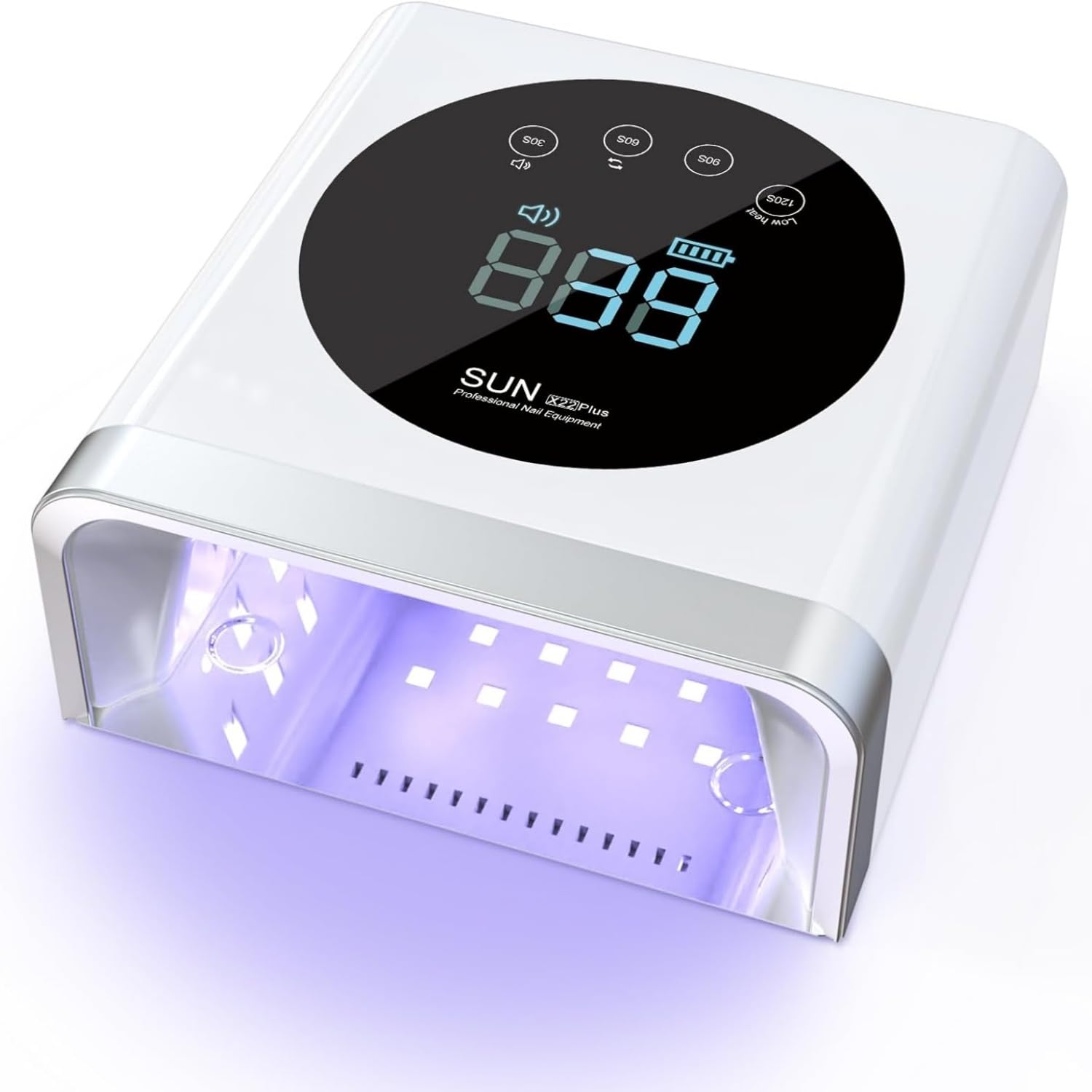 150W Cordless UV Nail Lamp - Rechargeable Gel Polish Dryer with 4 Timer Settings & Auto Sensor, Professional LED Nail Curing Light for Fingernails & Toenails, Perfect for Home Salon and Travel Use