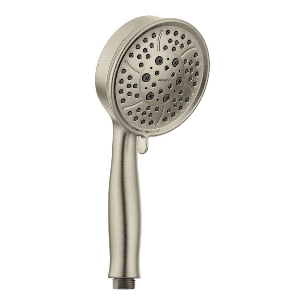 Moen 4-Function Hand Shower with Brushed Nickel Finish - Adjustable Spray Modes for Bath, Shower & Pet Washing (Model 164927BN)
