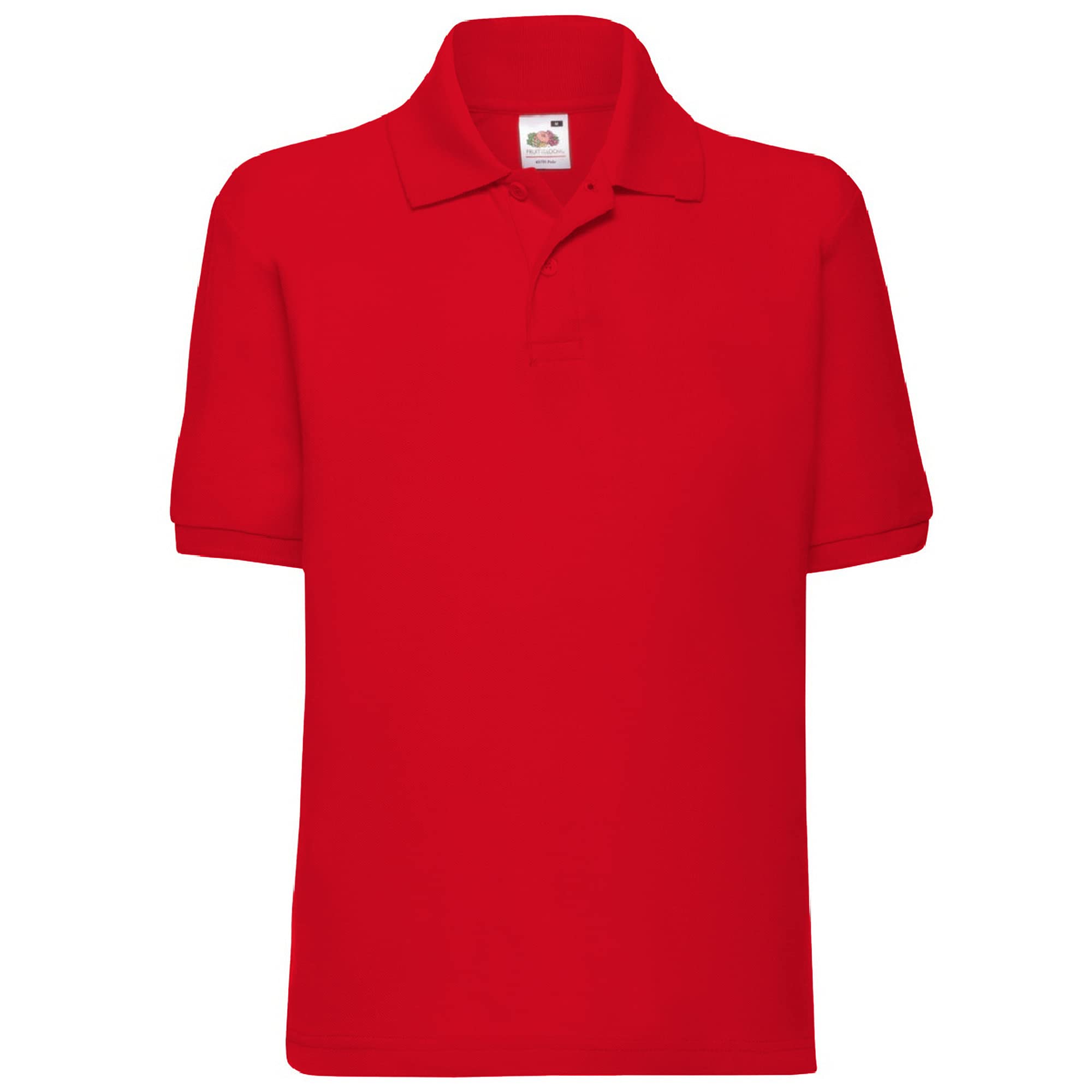 Fruit of the Loom Kids' Short Sleeve Polo Shirt - Soft Cotton Comfort Fit for Boys & Girls - Perfect for School, Playdates & Casual Outings