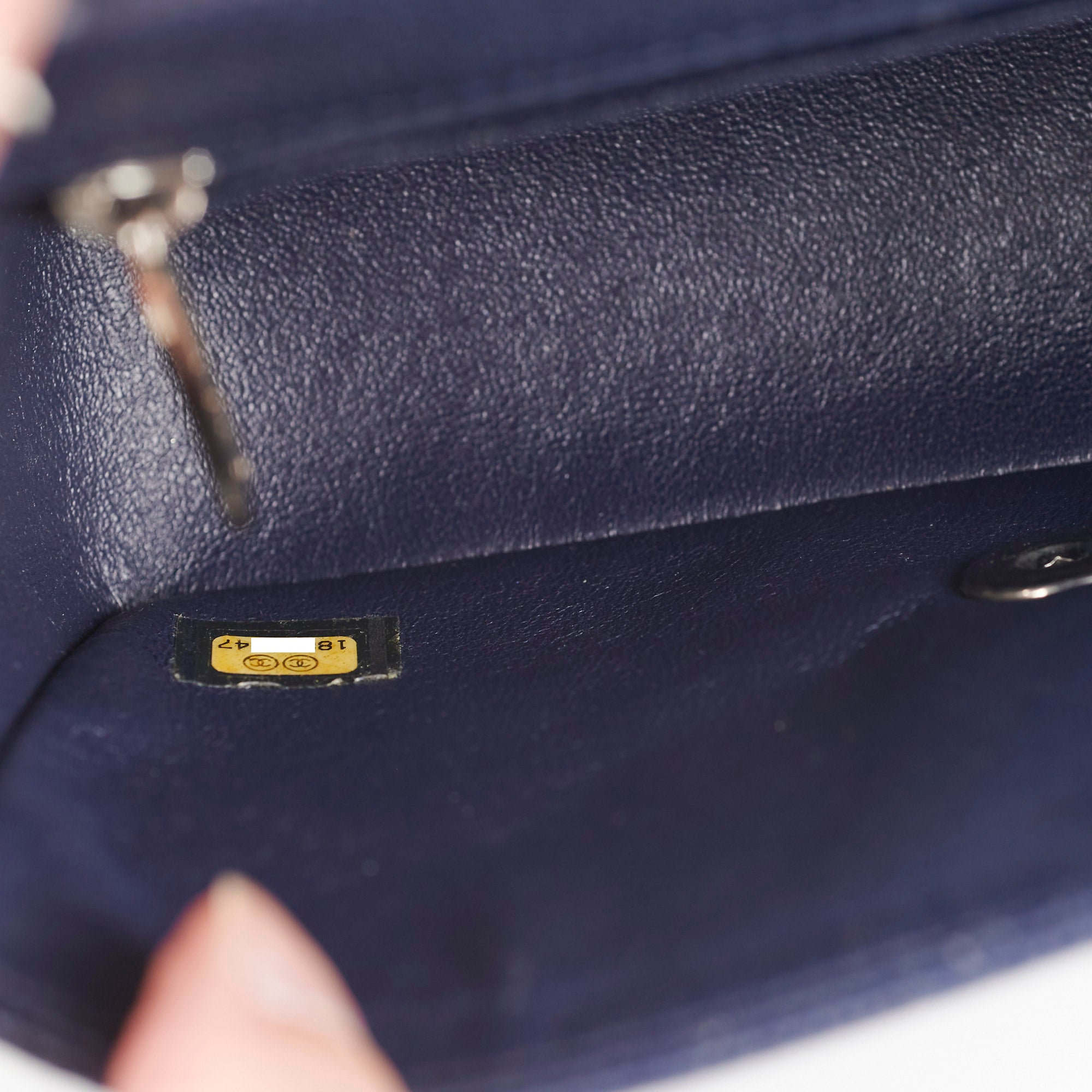 Chanel Mini Rectangular Flap Bag in Navy Blue Caviar Leather - Perfect for Evening Events & Luxury Fashion Accessories