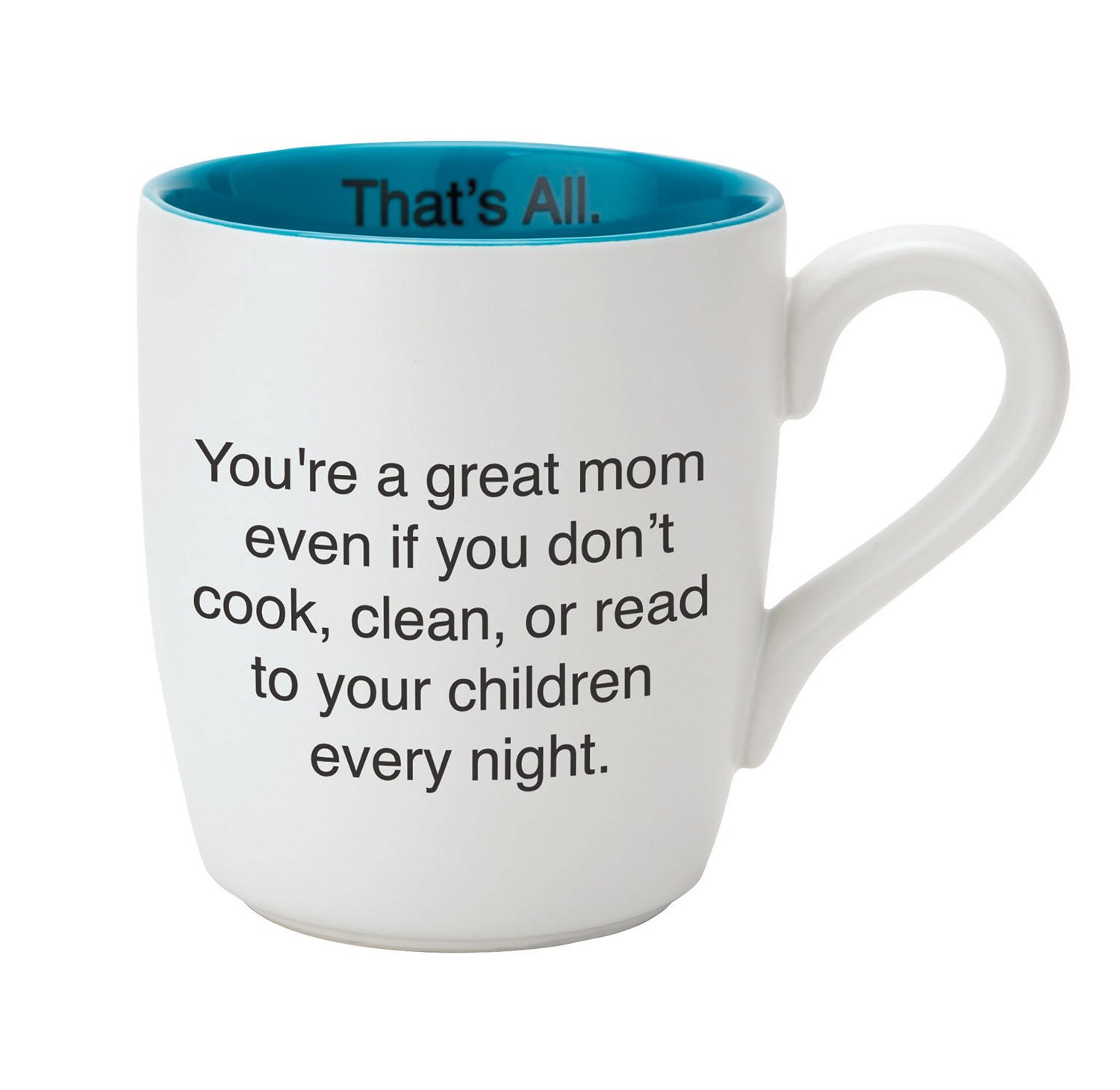 Creative Brands Mom Even If Ceramic Coffee Mug - 16 oz Insulated Tea Cup with Handle, Perfect for Mother's Day Gifts, Office Use & Cozy Home Mornings
