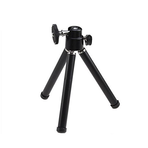 K-S-Trade Aluminum Smartphone Tripod Stand - Universal Phone Holder Compatible with Doogee N50 Pro & Most Smartphones (Black) | Perfect for Vlogging, Live Streaming, Video Calls & Photography