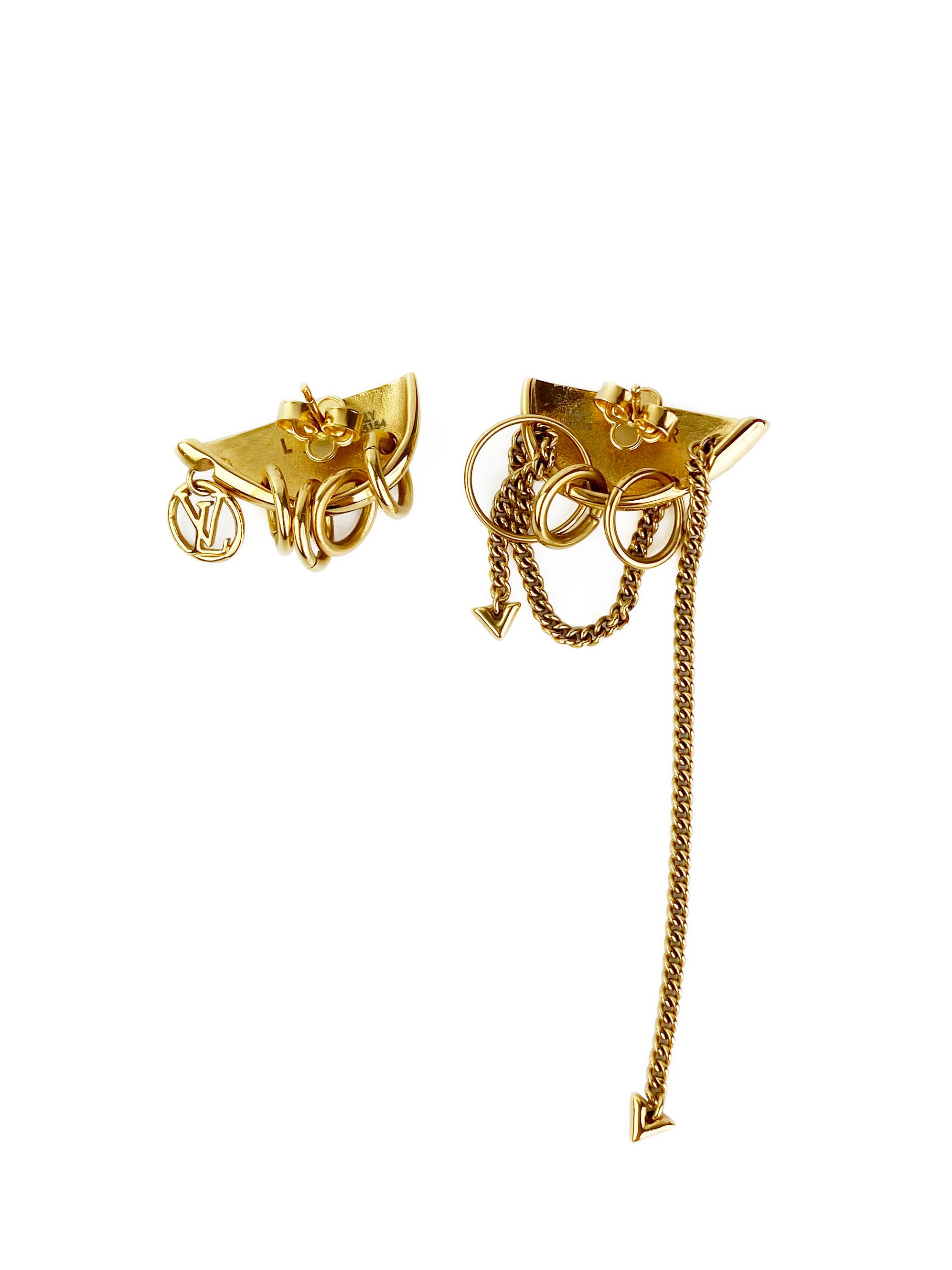 Authentic Louis Vuitton Gold Bionic Earrings for Women - Luxury Fashion Jewelry Gift for Party, Wedding & Special Occasions