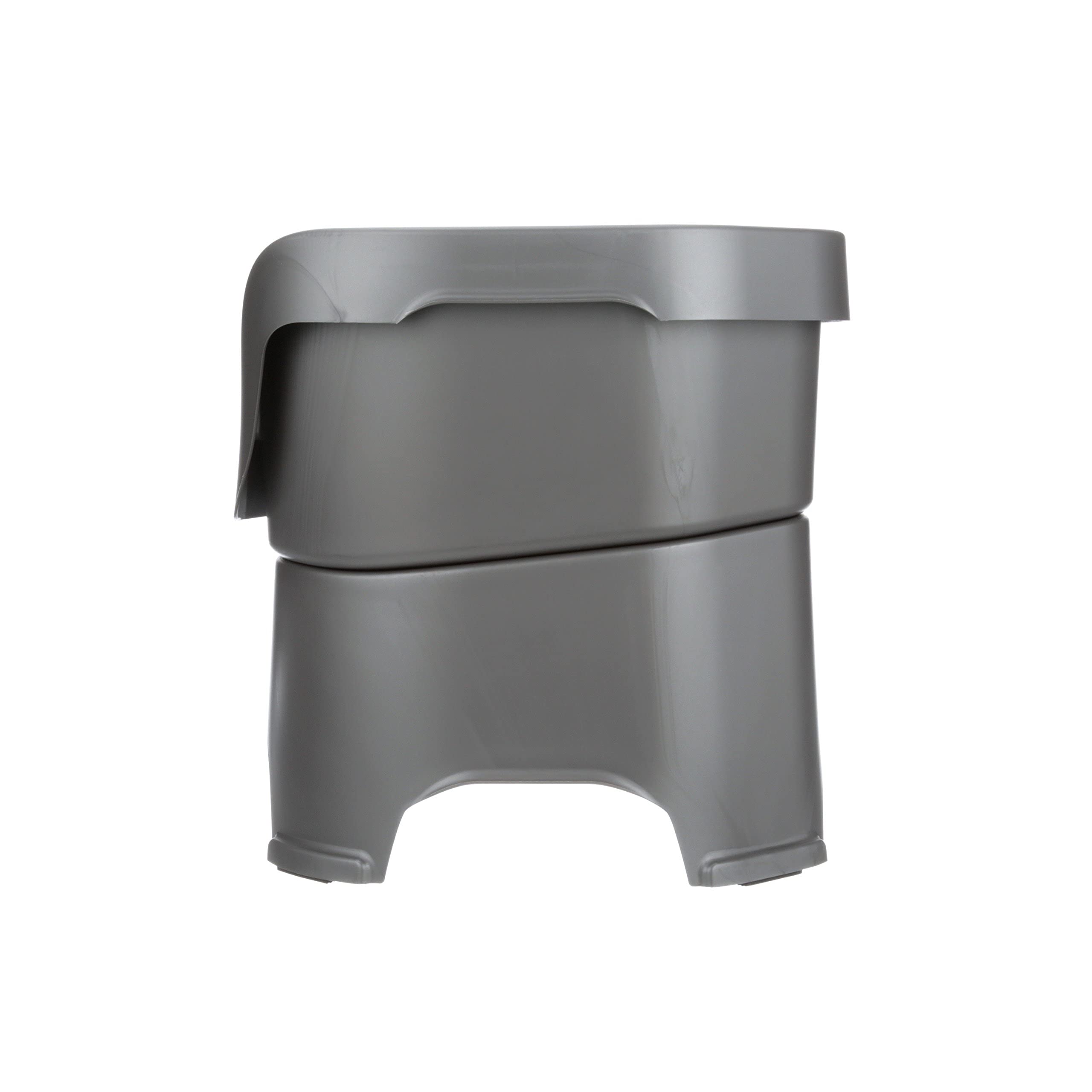 Neater Feeder Deluxe No Spill Elevated Dog Bowls for Large Breeds – Stainless Steel Pet Food & Water Bowl Set with Anti-Slip Stand – Made in USA – Grey – Perfect for Messy Eaters & Indoor/Outdoor Feeding Stations