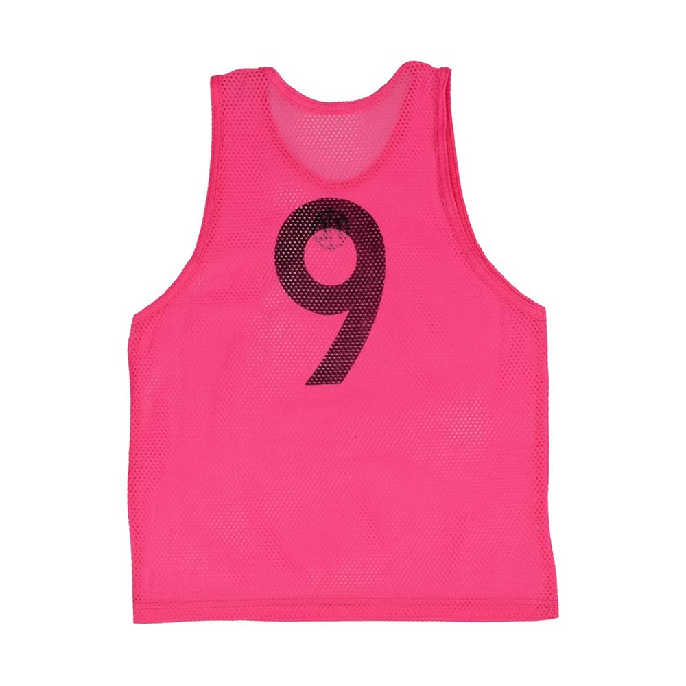 FC Mesh Numbered Training Bib Set - Youth Soccer Practice Vests (Pink) for Team Drills & Sports Training