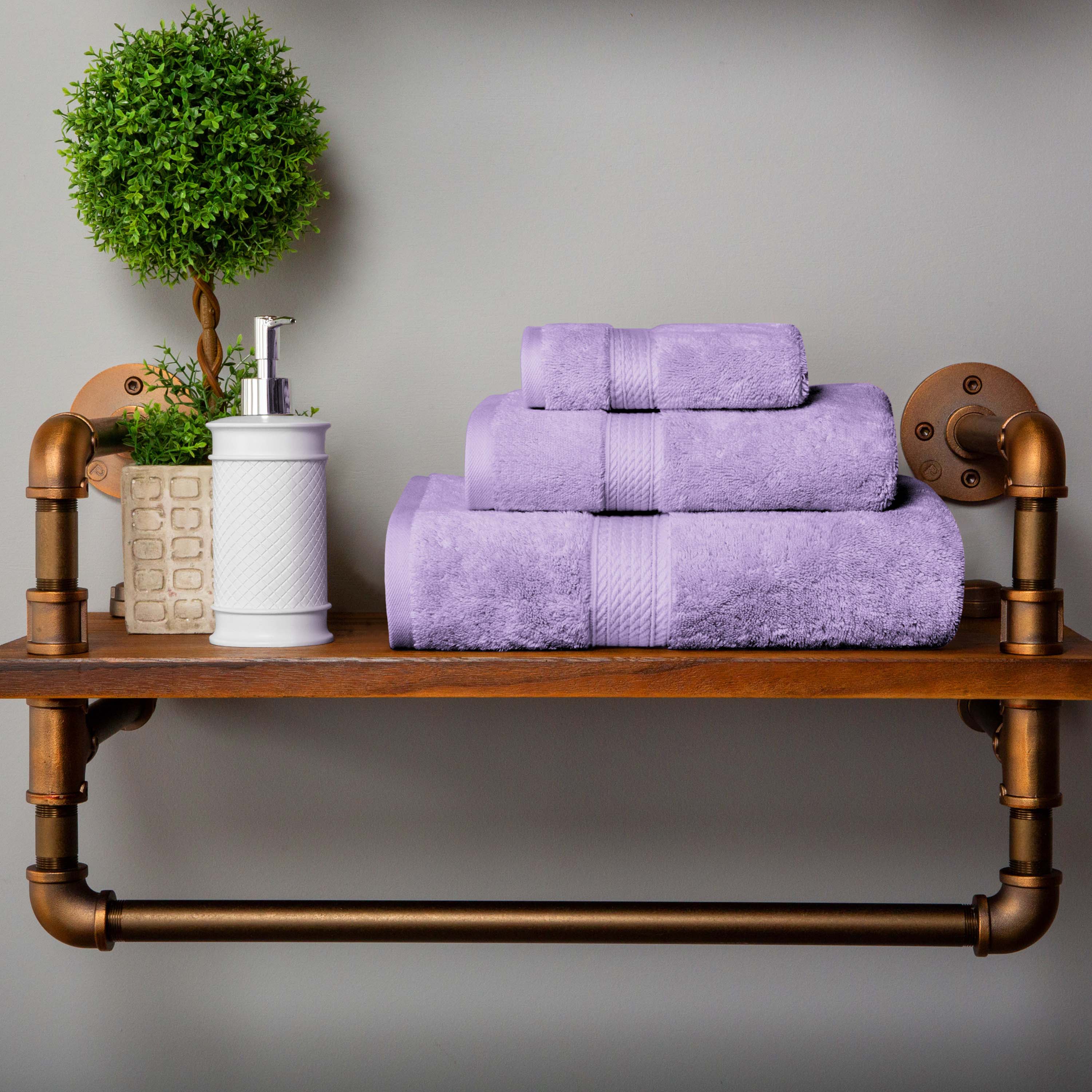 Premium Egyptian Cotton 3-Piece Towel Set - Ultra Soft, Plush & Heavyweight Bath Towels for Spa, Hotel & Luxury Home Use
