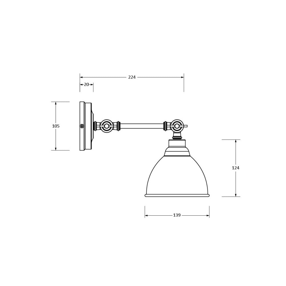 Smooth Nickel Brindley Wall Light - Modern Sconce with Adjustable Arm & Multiple Color Options - Perfect for Bedroom, Living Room, and Hallway Lighting
