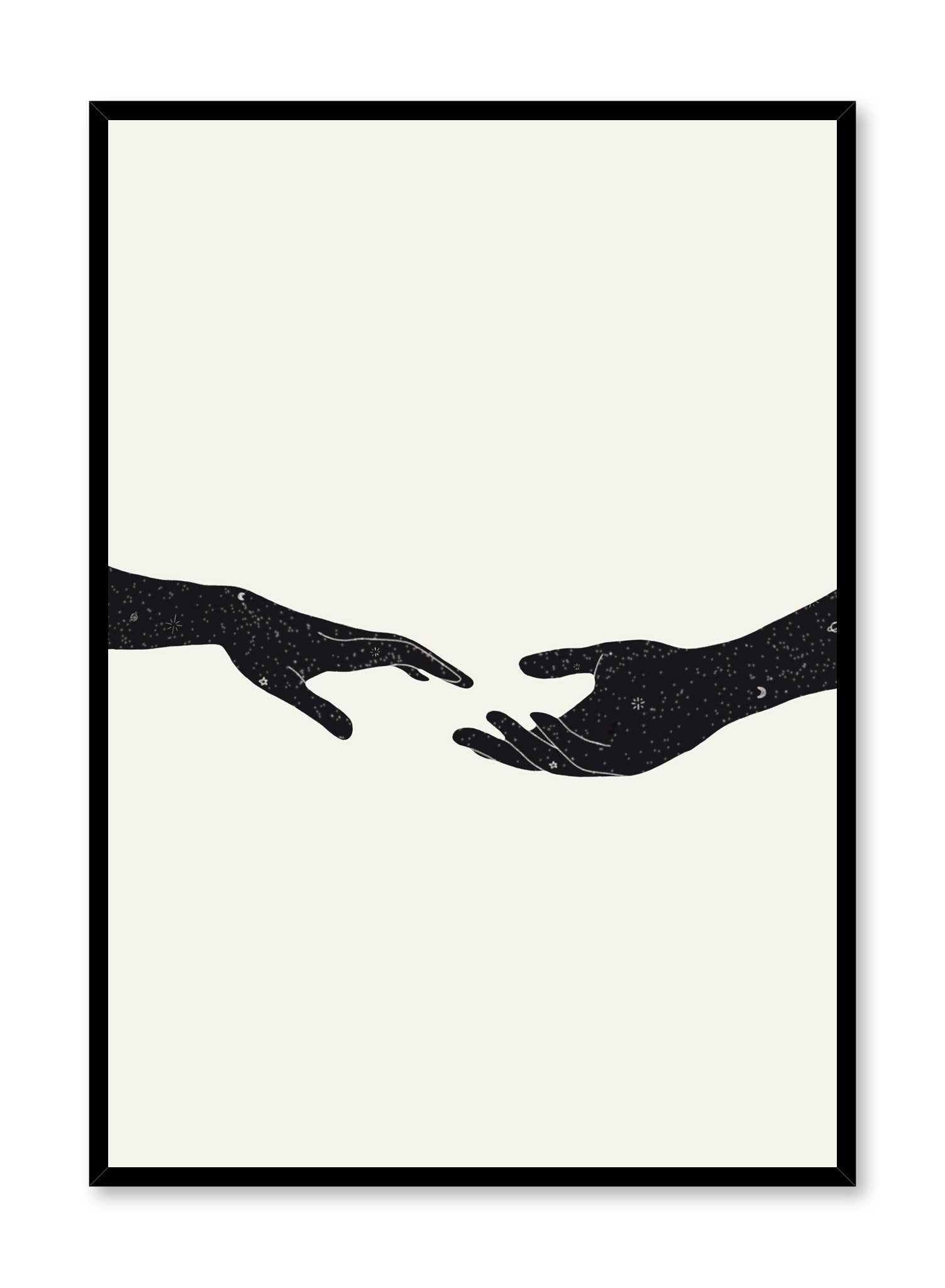 Intergalactic Love Space Themed Poster - Unique Galaxy Wall Art for Bedroom, Living Room & Office Decor