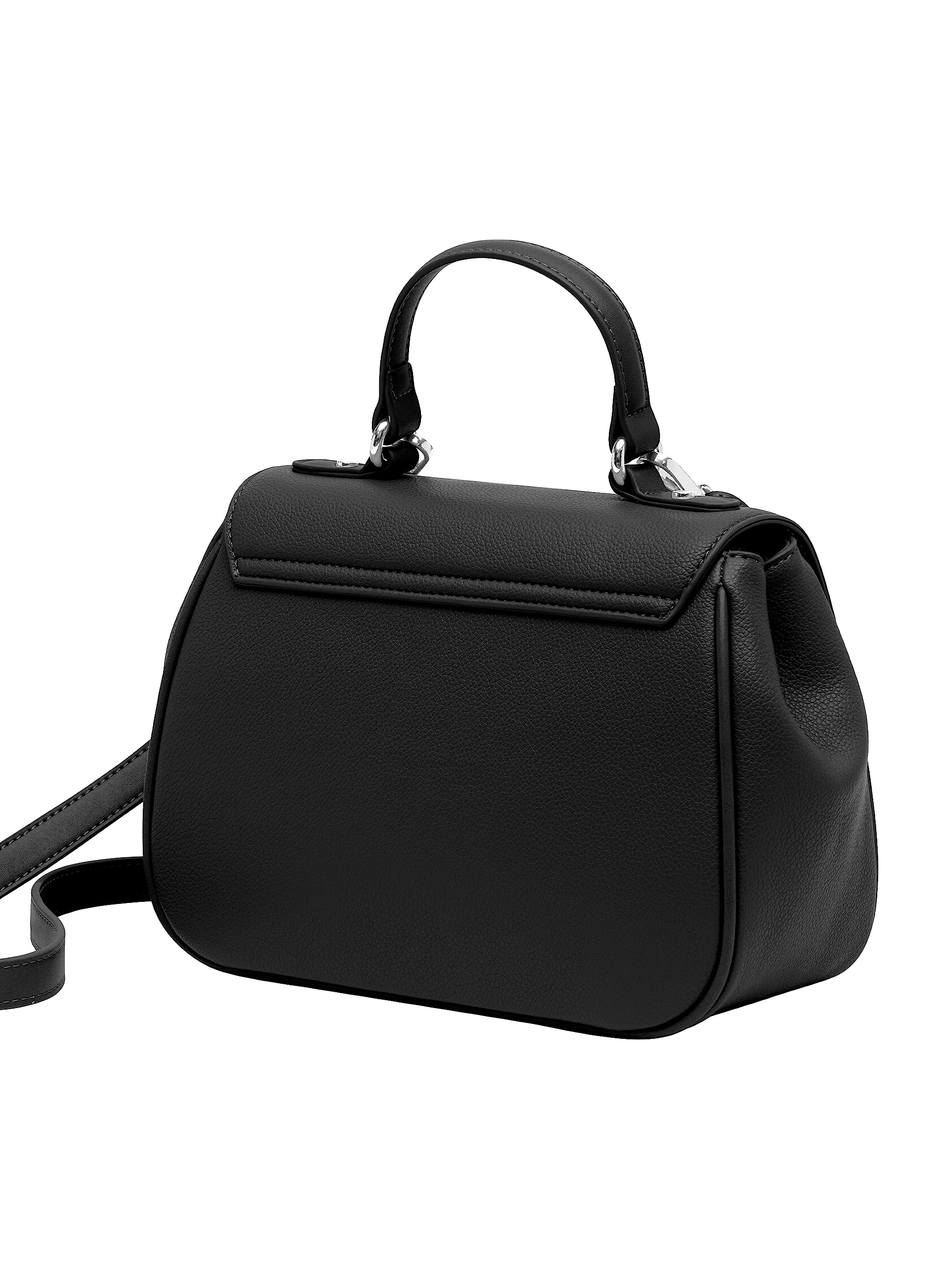 Luxury Cavalli Class LUCCA Black Medium Top Handle Shoulder Bag for Women - Perfect for Work, Evening Events & Daily Fashion Accessory