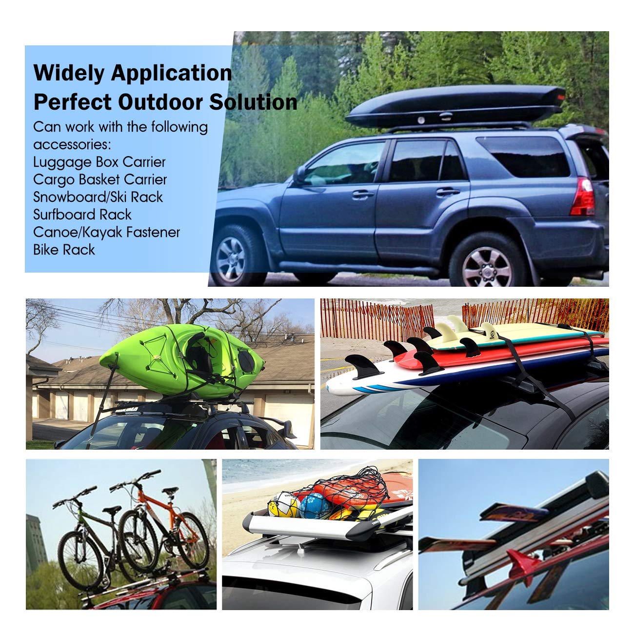 Aluminum Roof Rack Cross Bars for Nissan Pathfinder 2013-2021 - Heavy Duty Luggage Cargo Carrier for Snowboard, Canoe, Kayak, Bike - Silver | Perfect for Road Trips, Camping & Outdoor Adventures