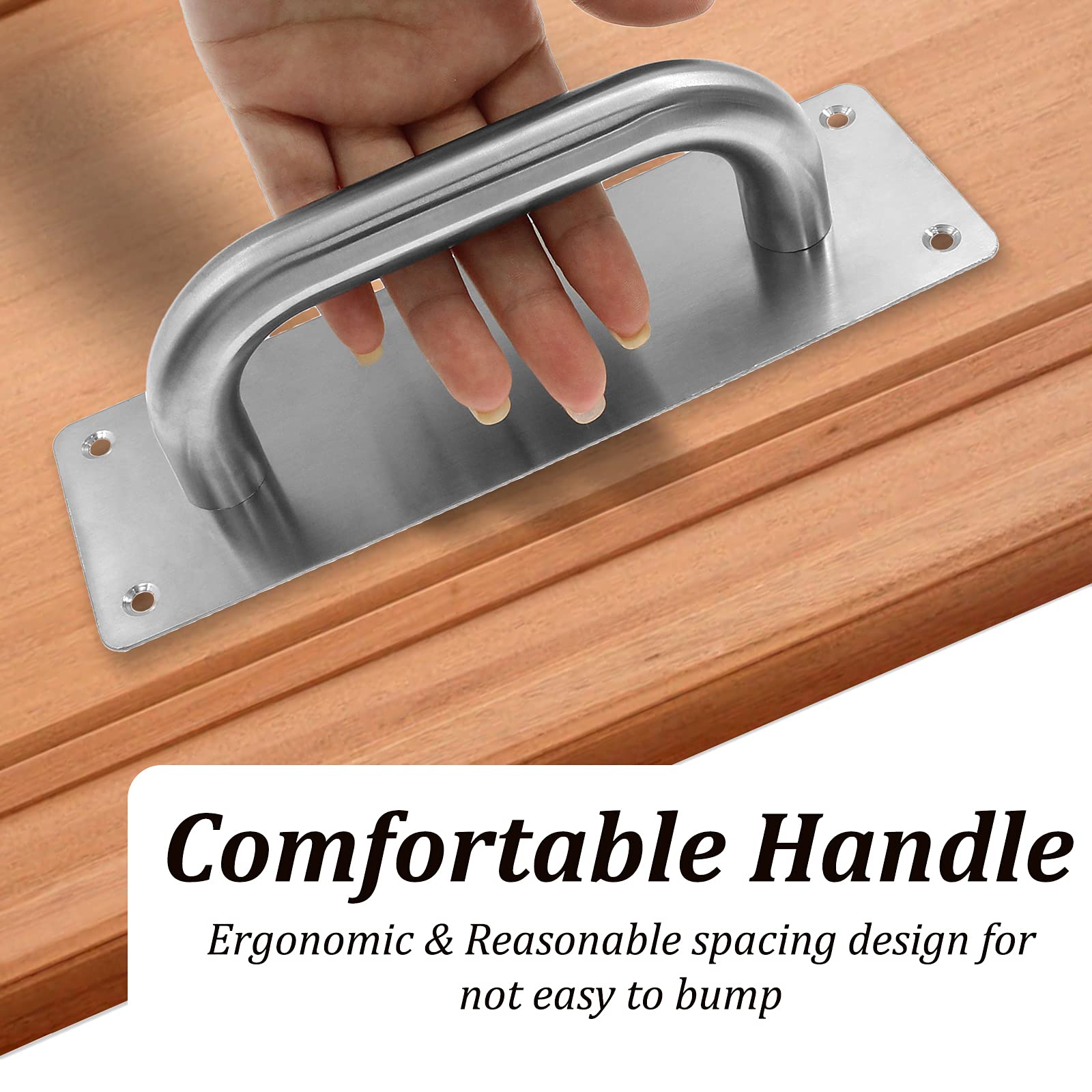 2 Pcs Stainless Steel Door Handle Pull - 7.9