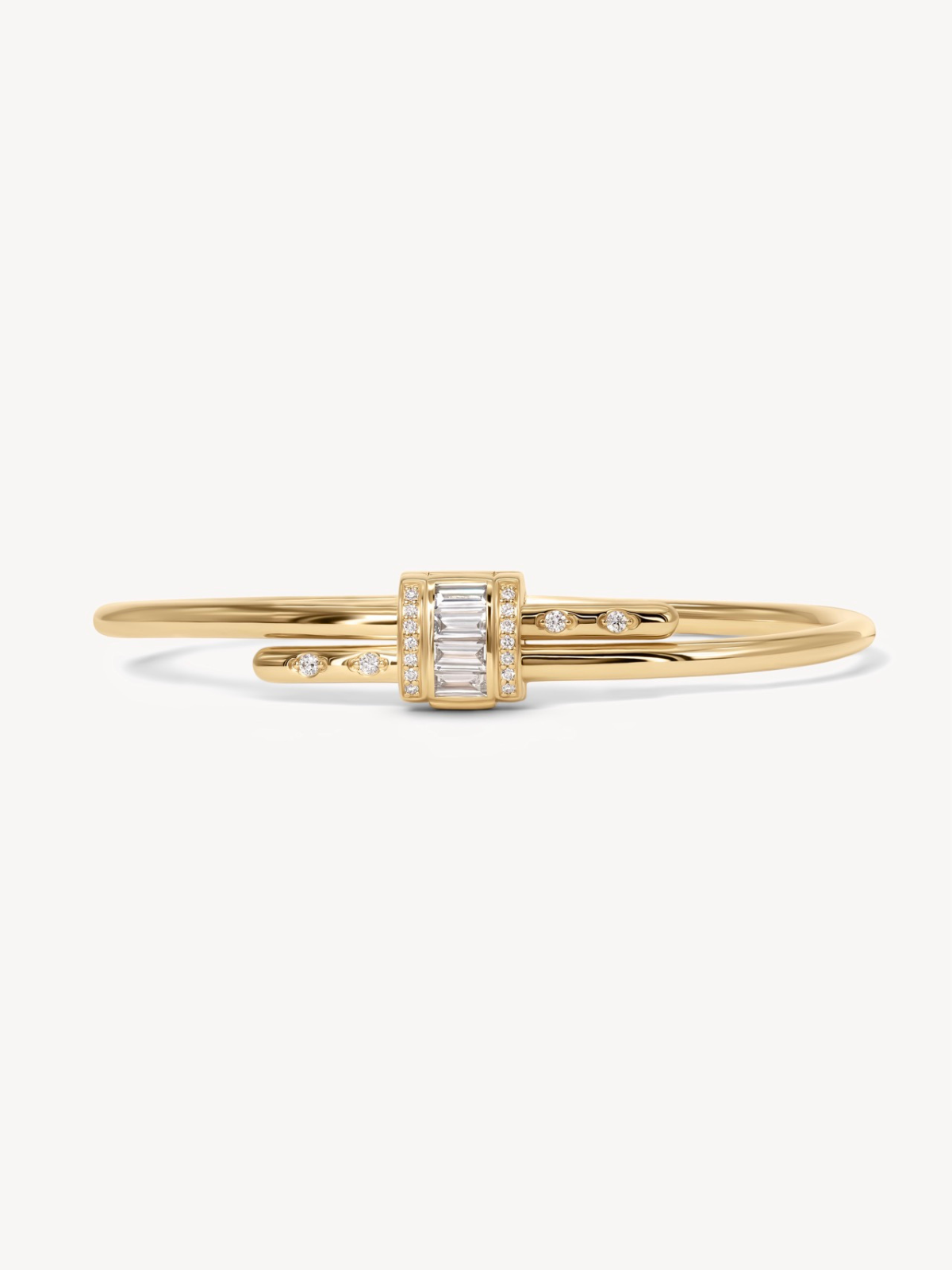 Vaulted Diamond Latch Bracelet - Elegant 14K Gold Tennis Bracelet for Women, Perfect for Weddings, Anniversaries & Special Occasions