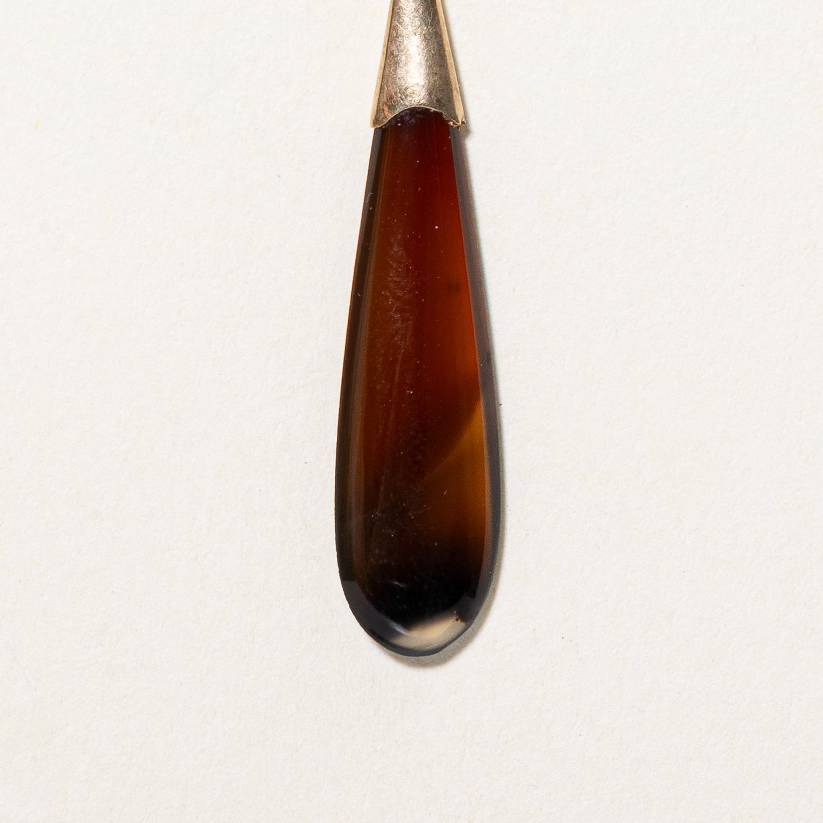6.00ctw Natural Agate Drop Pendant Necklace - Elegant Gemstone Jewelry for Women, Perfect for Casual Wear, Office & Special Occasions