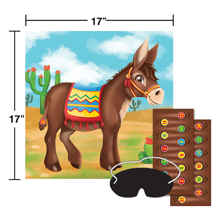 12-Piece Bulk Pin the Tail on the Donkey Party Game Set - Fun Kids Birthday Party Activity & Classroom Game for Children's Events