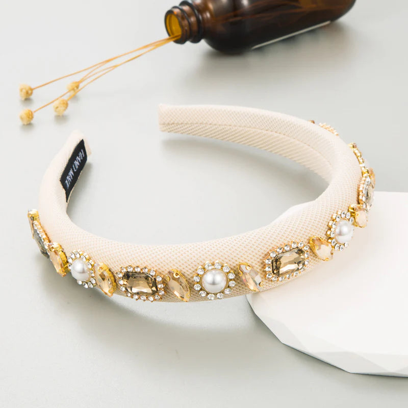 Mara Hairband for Women - Soft Stretch Headband (Cream) - Perfect for Workouts, Yoga, and Everyday Styling