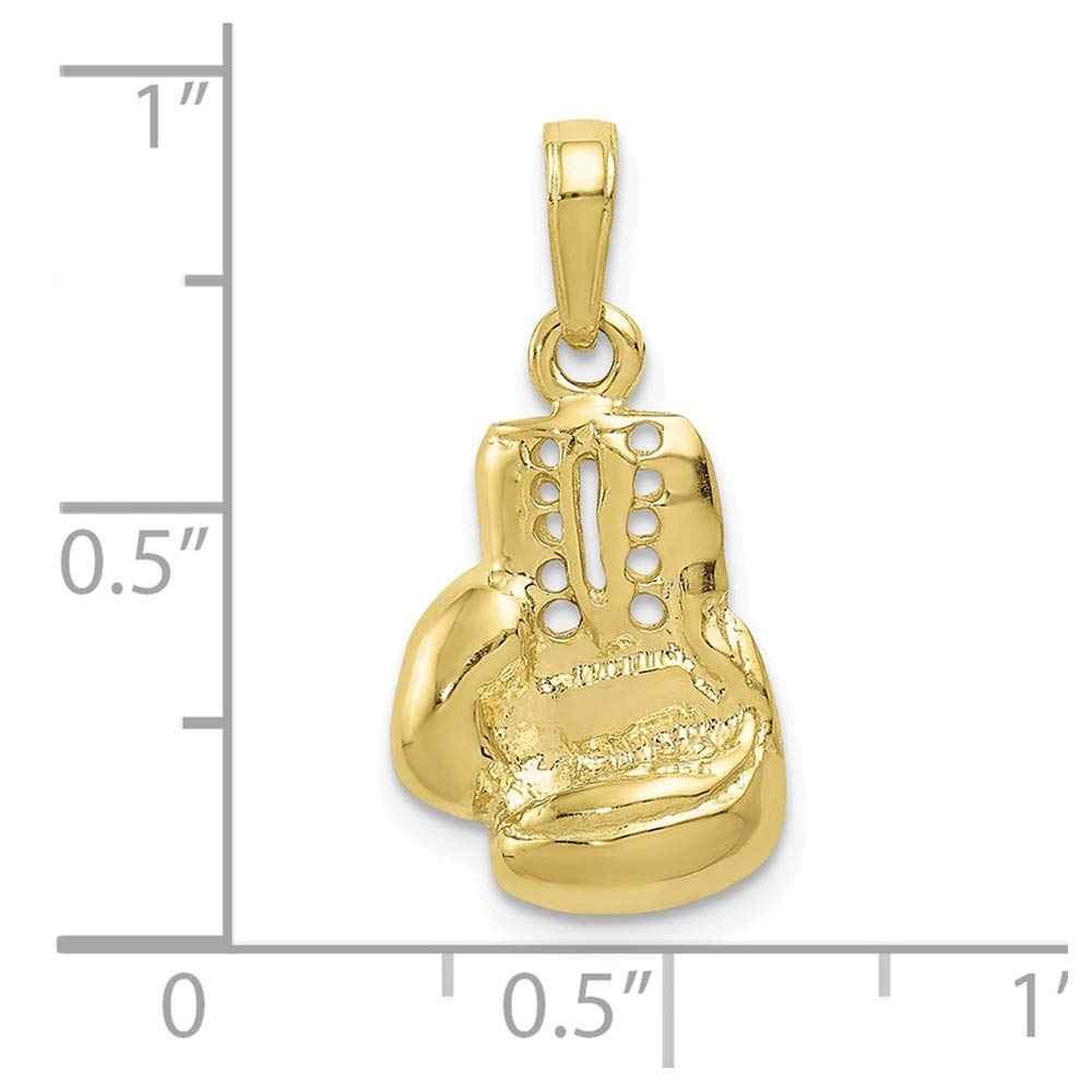 10K Yellow Gold Boxing Glove Charm Pendant for Men & Women - Durable Jewelry Gift for Boxers, Fighters & Sports Fans - Perfect for Boxing Gifts, Birthday & Anniversary Presents