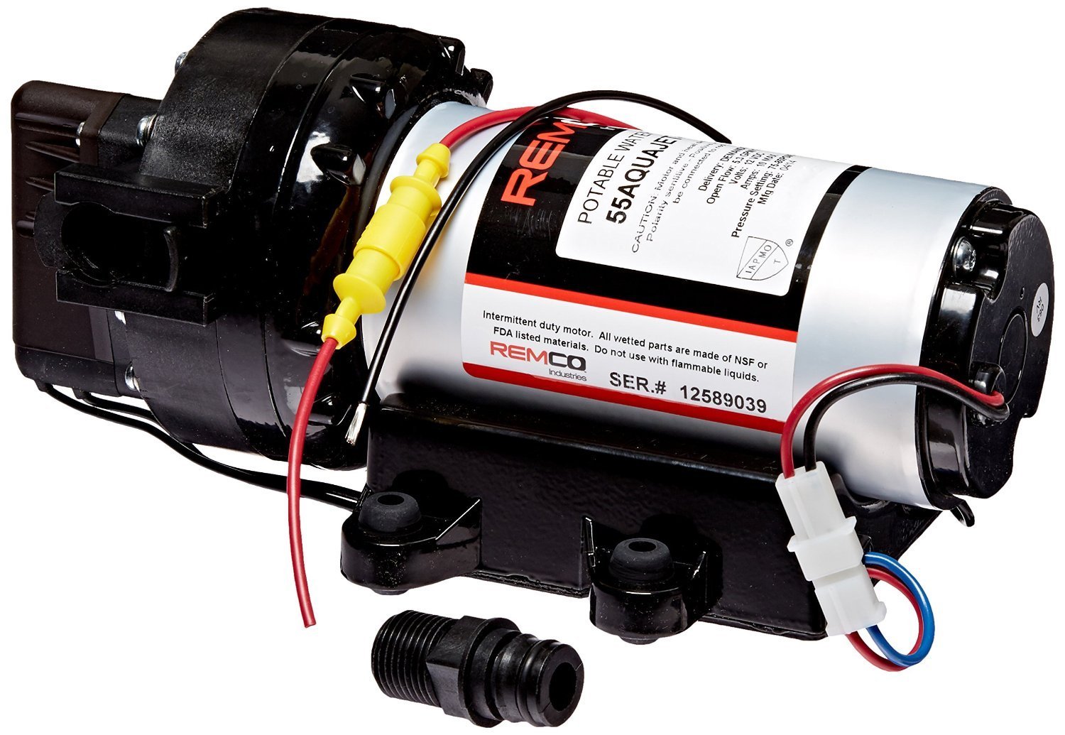 RV Motorhome Aquatec Variable Speed Water Pump - 5.3 GPM High Pressure Water Pump for RVs & Campers - Perfect for Showering, Sink Use & Outdoor Water Supply