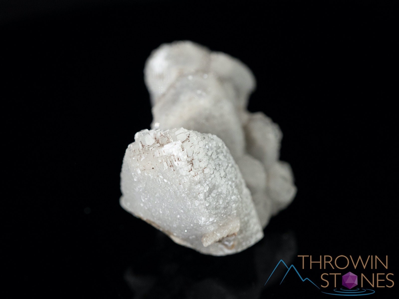 Natural Calcite with Druzy Quartz Coating Raw Crystal Cluster - Healing Stone, Housewarming Gift, Home & Office Decor, Feng Shui, Meditation & Energy Healing (40086)