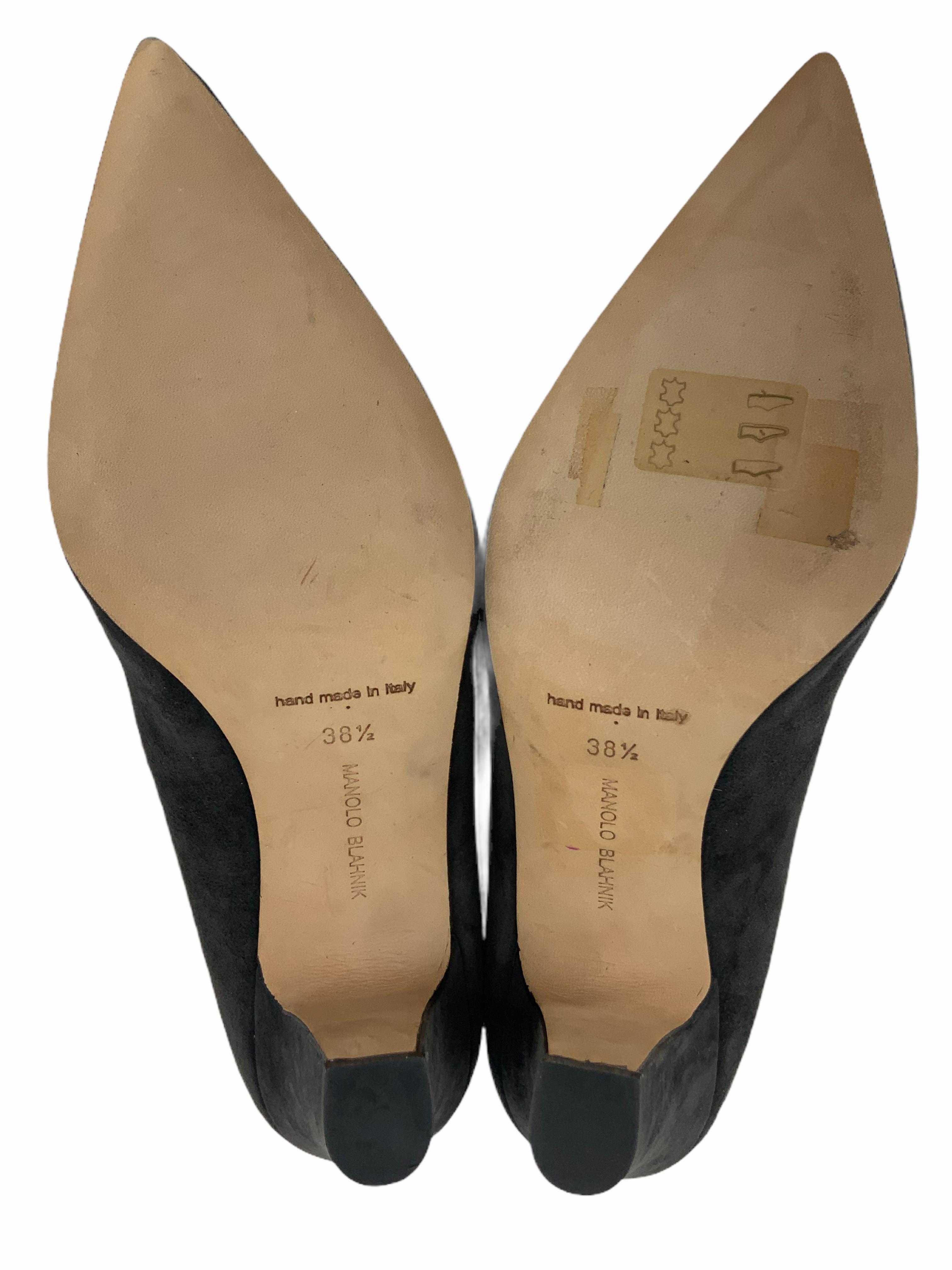 Manolo Blahnik Alba Suede Block Heel Pumps Women's Size 8.5 | Comfortable Office & Wedding Shoes for Women | Perfect for Business Attire, Cocktail Parties & Special Occasions