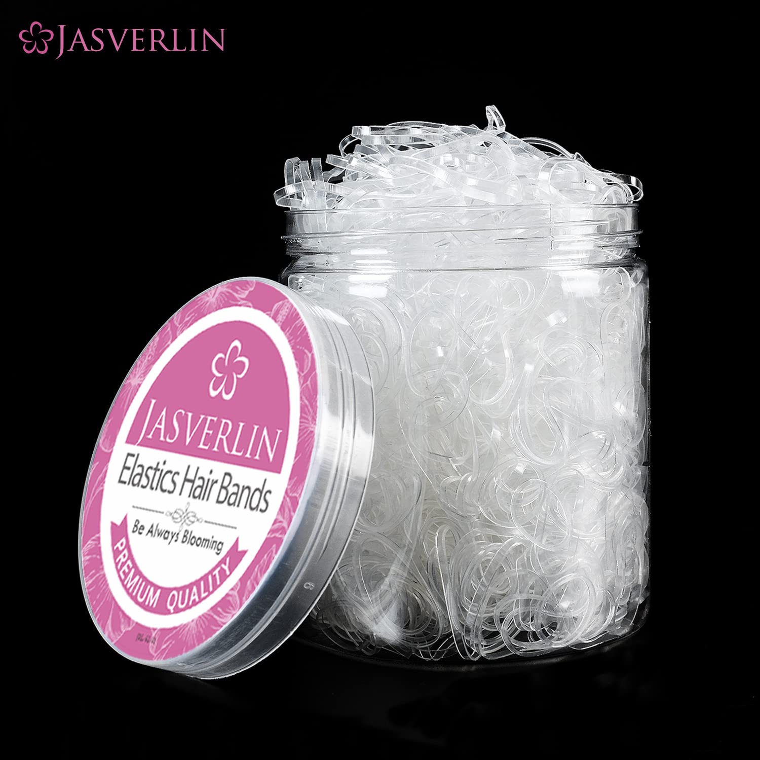 1000pcs Clear Elastic Hair Bands for Baby & Toddler Girls - Small Hair Ties, Tiny Rubber Bands, Ponytail Holders - Perfect for Daily Hairstyles, School, and Playtime