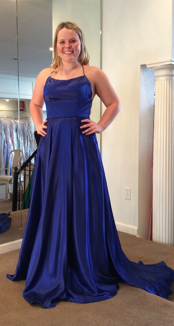 Elegant Navy Blue A-Line Prom Dress J4318 for Graduation Party & Formal Events - Perfect for Homecoming, Prom Night, and Special Occasions