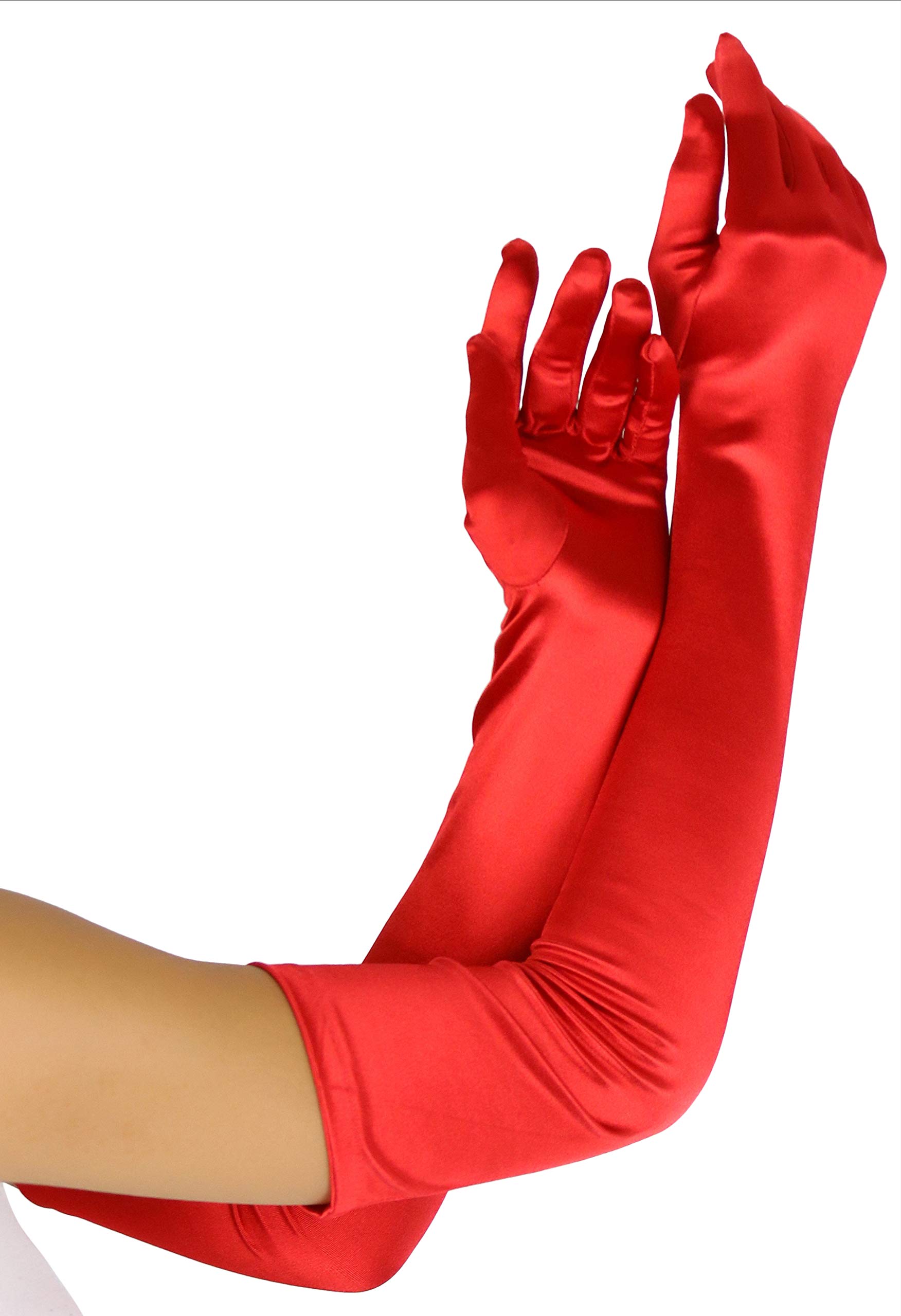 Elegant Chic Satin Gloves for Women - Fashionable Evening & Wedding Accessories - Perfect for Formal Events, Parties & Special Occasions