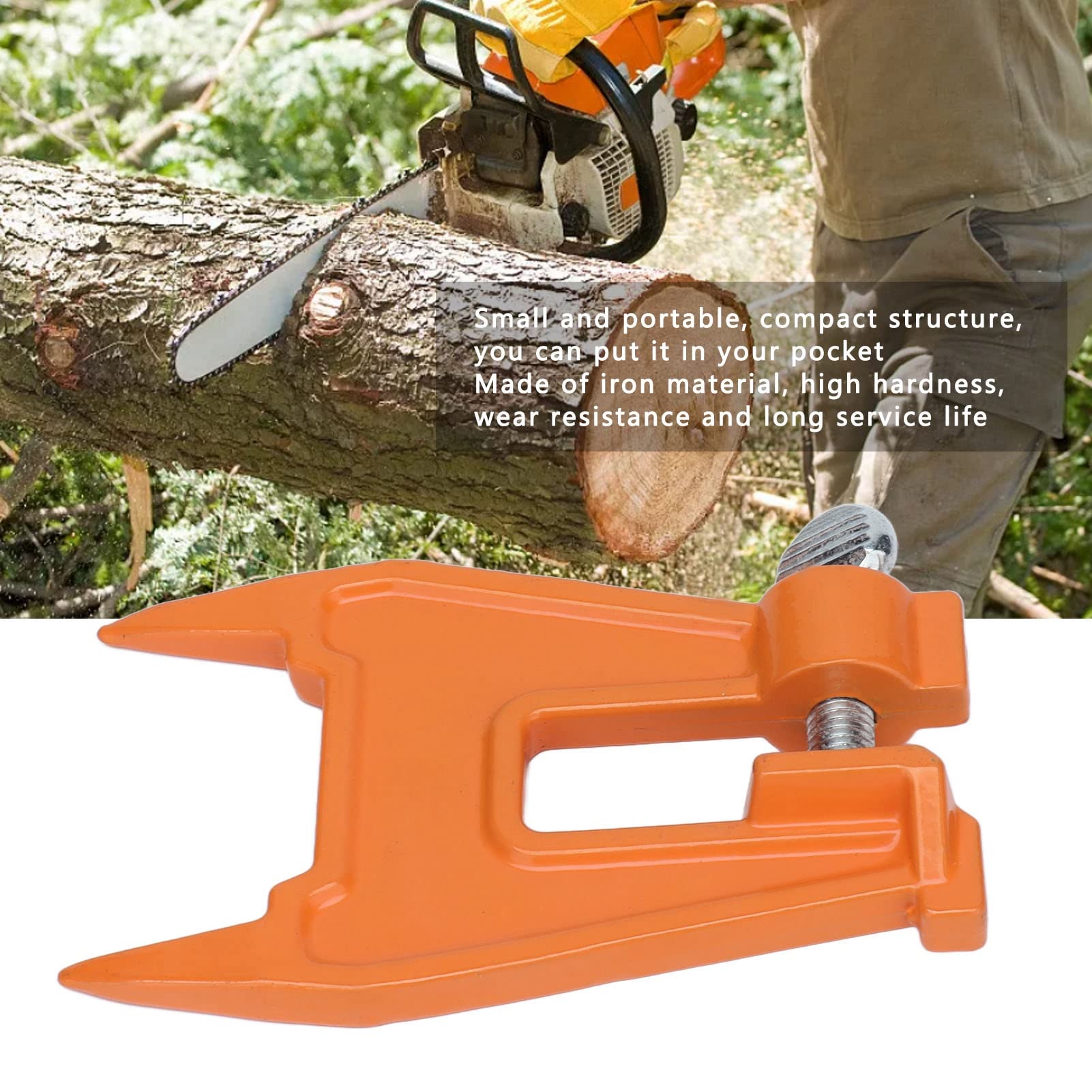 Portable Iron Chain Saw Chain Sharpener Vise - Professional Chainsaw Sharpening Tool for Guide Plate Support | Perfect for Wood Cutting, Tree Trimming & DIY Projects