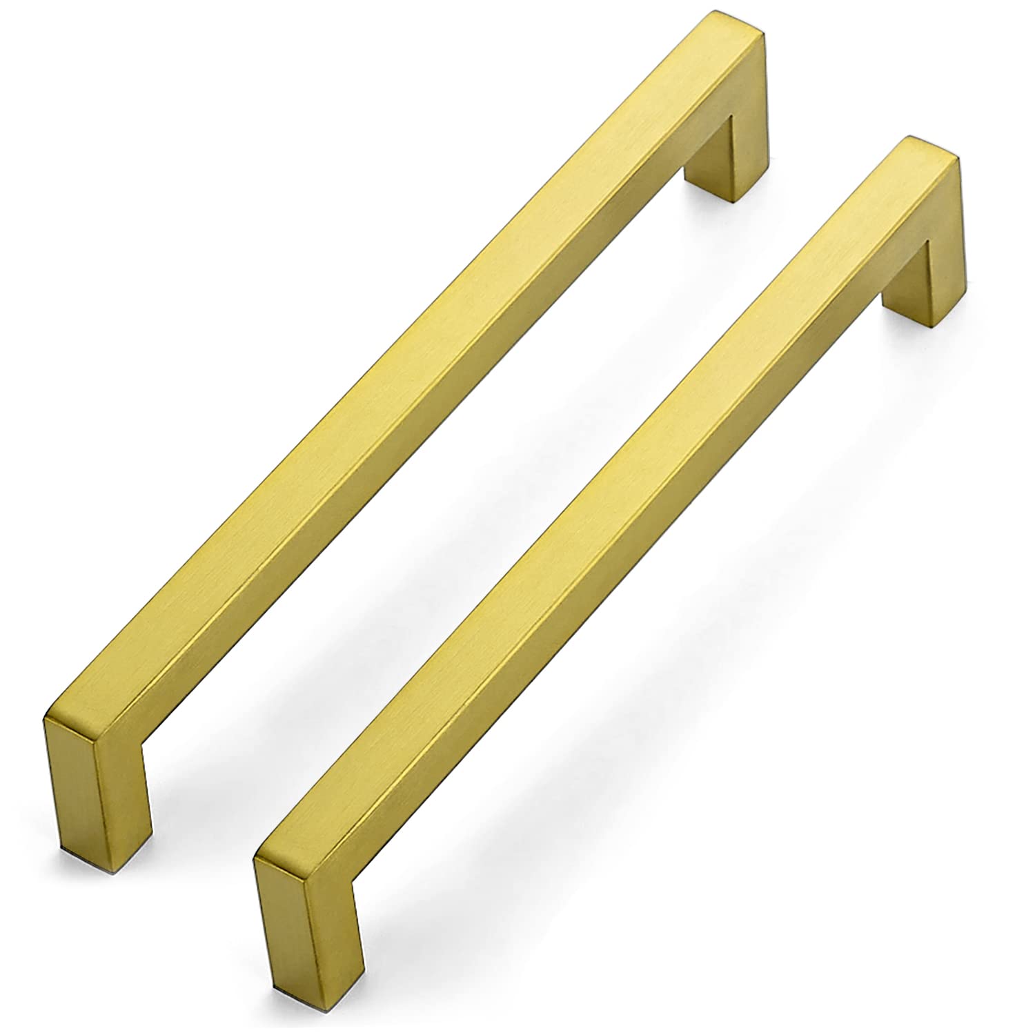 Brushed Brass Cabinet Handles 30 Pack - Kitchen & Drawer Pulls for Home Decor