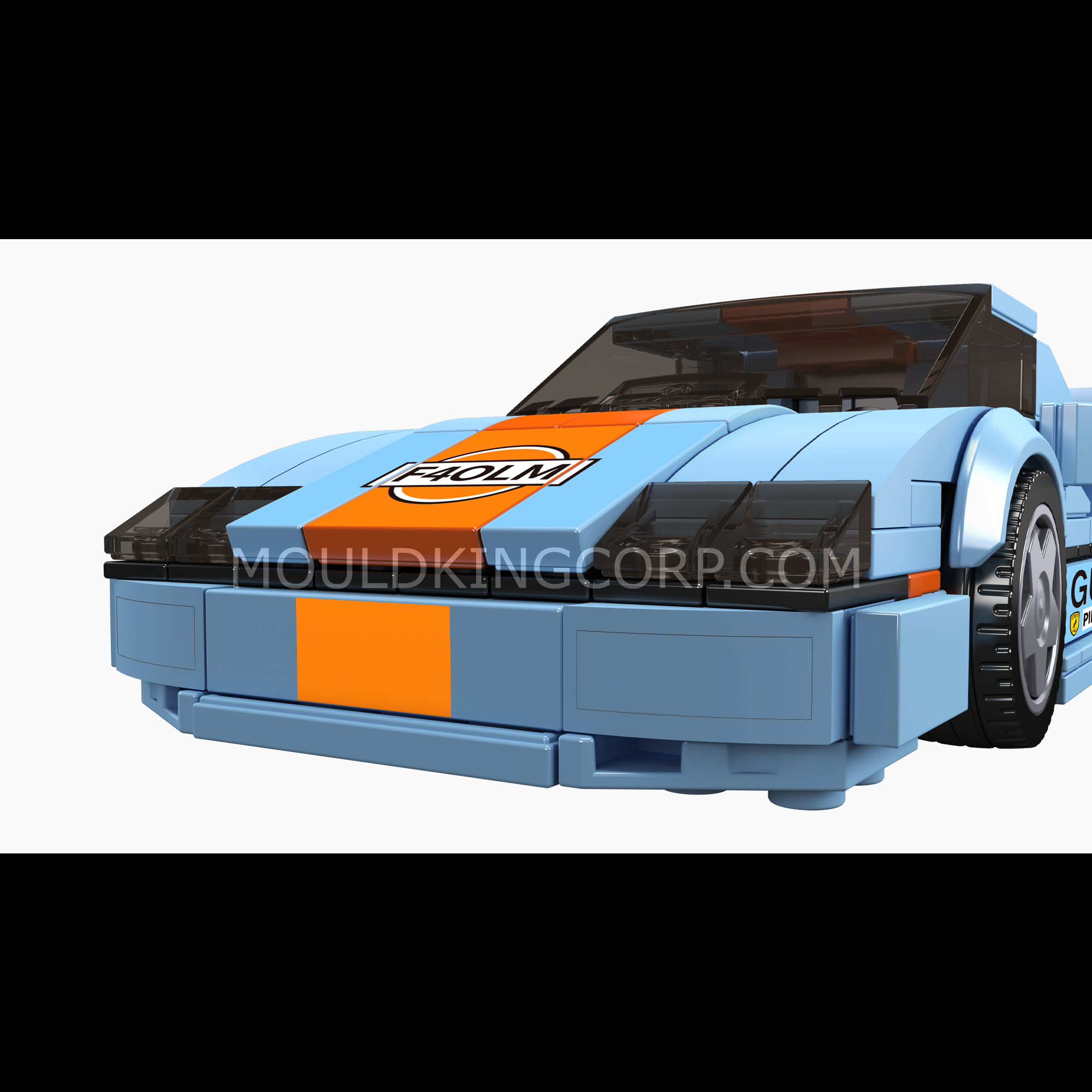 Mould King 27077 F40 LM Model Car Building Set - 435 Pieces DIY Sports Car Toy for Adults & Teens - Perfect for Collectors, Gifts, and Home Decoration