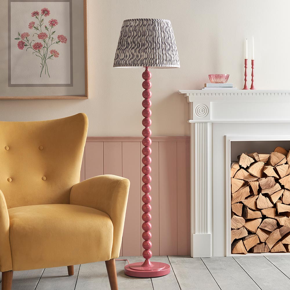 Auralis Ripple Floor Lamp with E27 Socket - Modern LED Standing Light for Living Room, Bedroom & Office - Adjustable Height in Multiple Finishes (Black, White, Bronze) - Perfect for Ambient Lighting & Home Decor