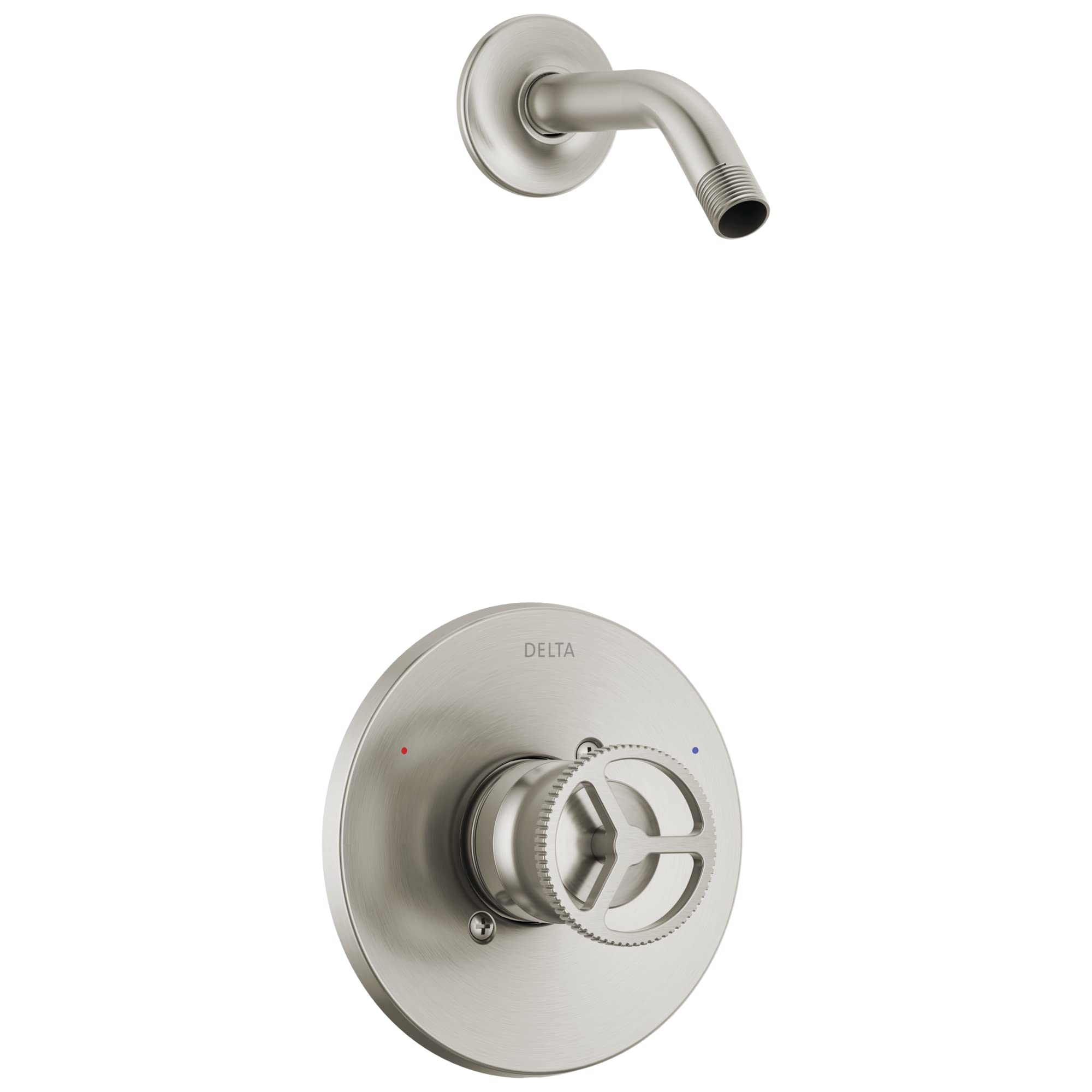 Delta Faucet Trinsic 14 Series Brushed Nickel Single Handle Shower Faucet Set with Shower Trim Kit - T14258-SSLHD (Shower Head & Valve Sold Separately) - Perfect for Modern Bathroom Renovations & Luxury Home Upgrades