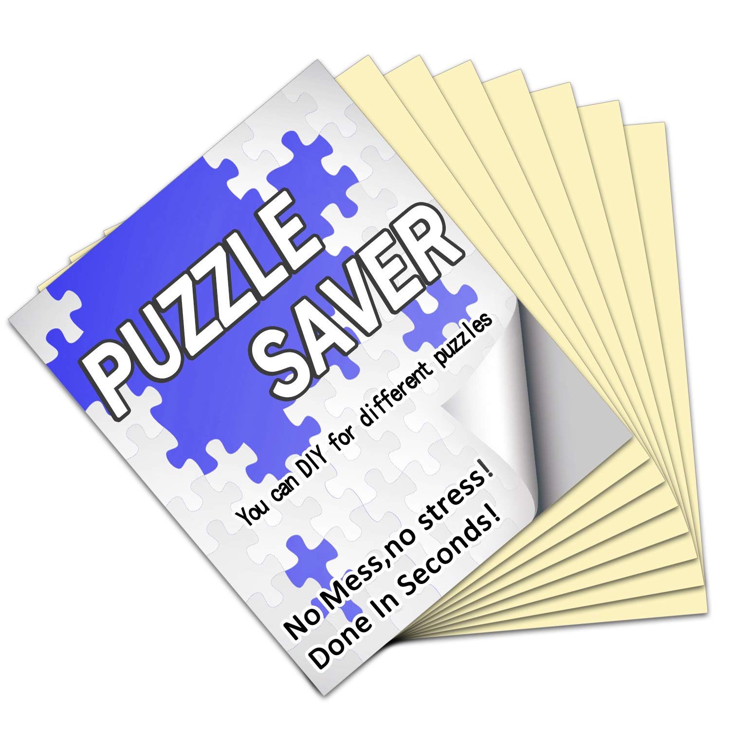 Preserve 8 X 1000 Piece Puzzle Glue Sheets - 32 Clear Peel & Stick Puzzle Saver Sheets for Adults & Kids | No Mess Adhesive | Perfect for Framing, Displaying & Protecting Finished Puzzles