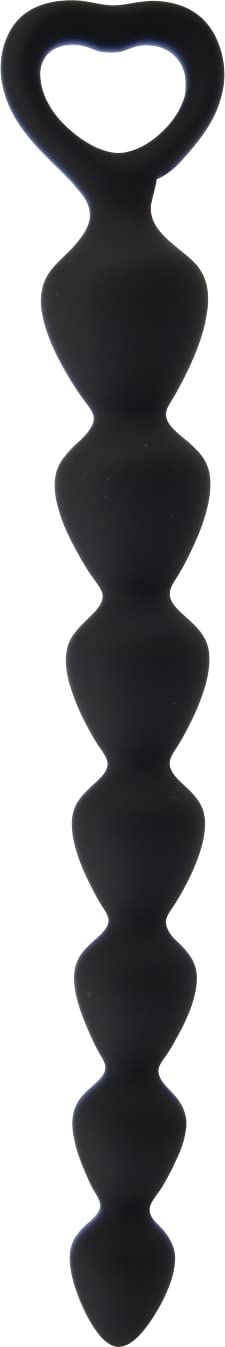 Loving Joy Silicone Anal Beads with Heart-Shaped Handle - Soft & Flexible Adult Sex Toy for Couples & Solo Play - Perfect for Sensual Exploration & Intimate Pleasure