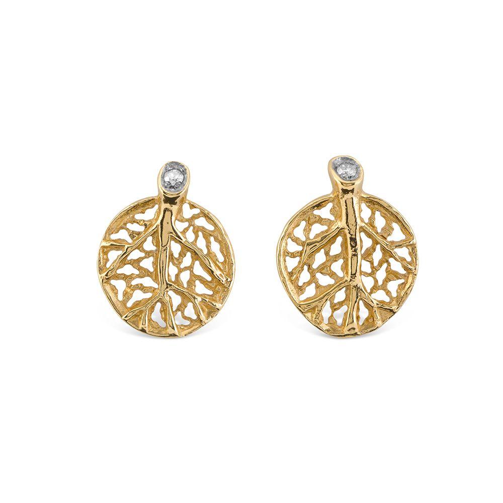 Exquisite Botanical Leaf Earrings with Genuine Diamonds - Elegant Nature-Inspired Jewelry for Women - Perfect for Weddings, Parties & Everyday Wear