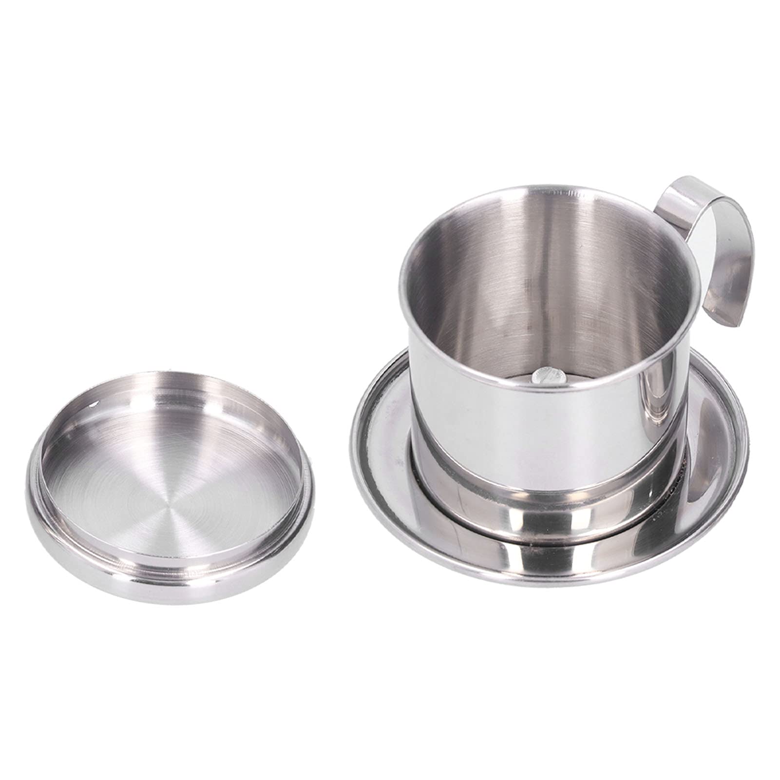 Premium Vietnamese Coffee Filter - Stainless Steel Reusable Manual Drip Coffee Maker for Ground Coffee | Perfect for Home, Office & Camping Brewing