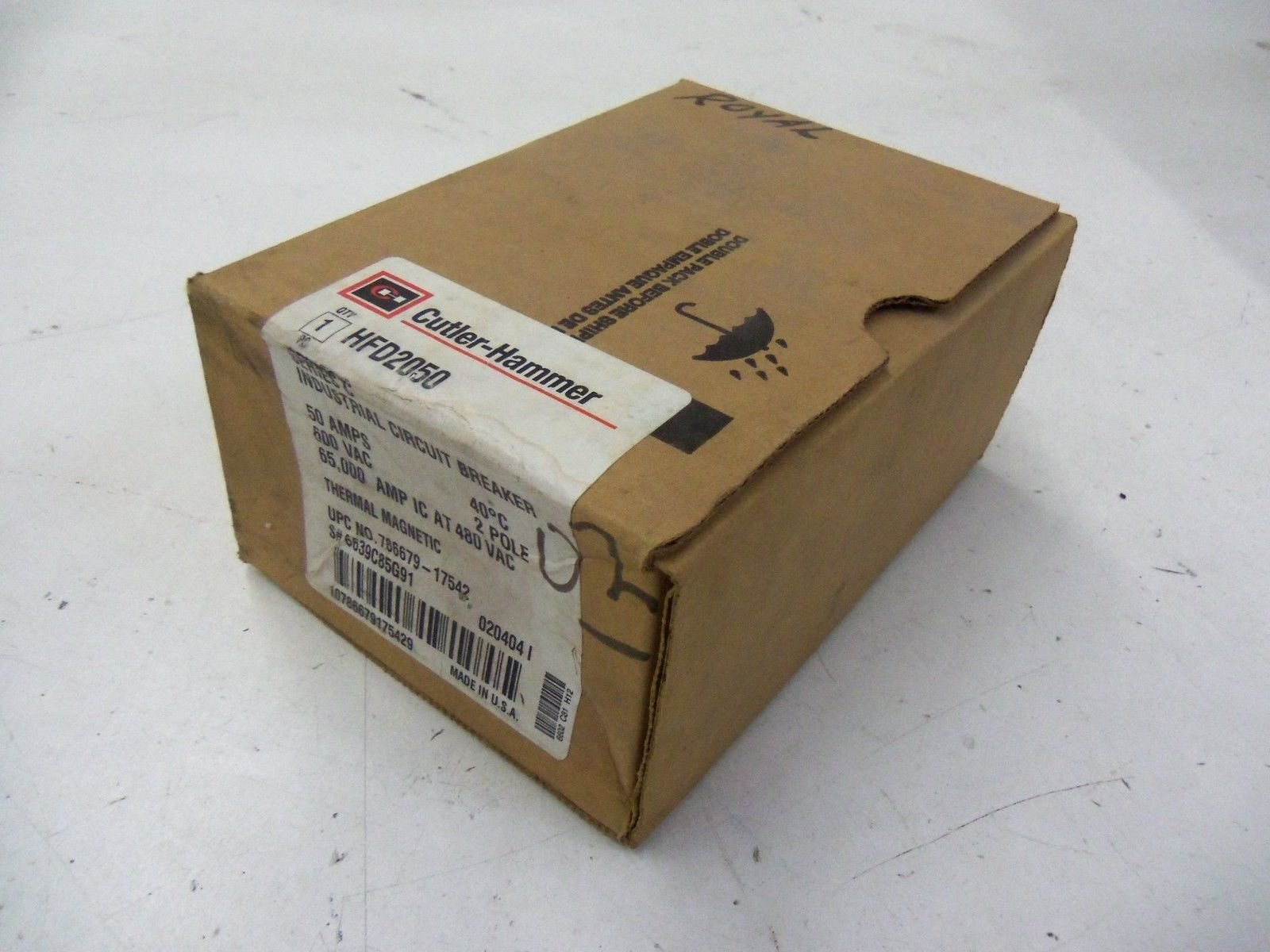 Eaton Cutler-Hammer HFD2050 65kA Circuit Breaker - High Performance Series C for Industrial & Commercial Electrical Systems
