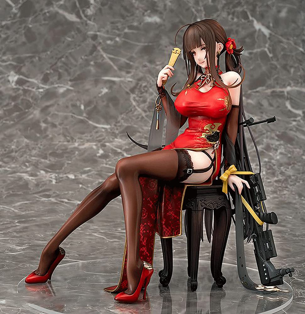 Girls' Frontline DSR-50 Spring Peony 8.6-inch Anime Action Figure - PVC Collectible Statue for Adults, Perfect for Display, Gifts & Anime Decor | Gaming Room, Office & Home Decoration