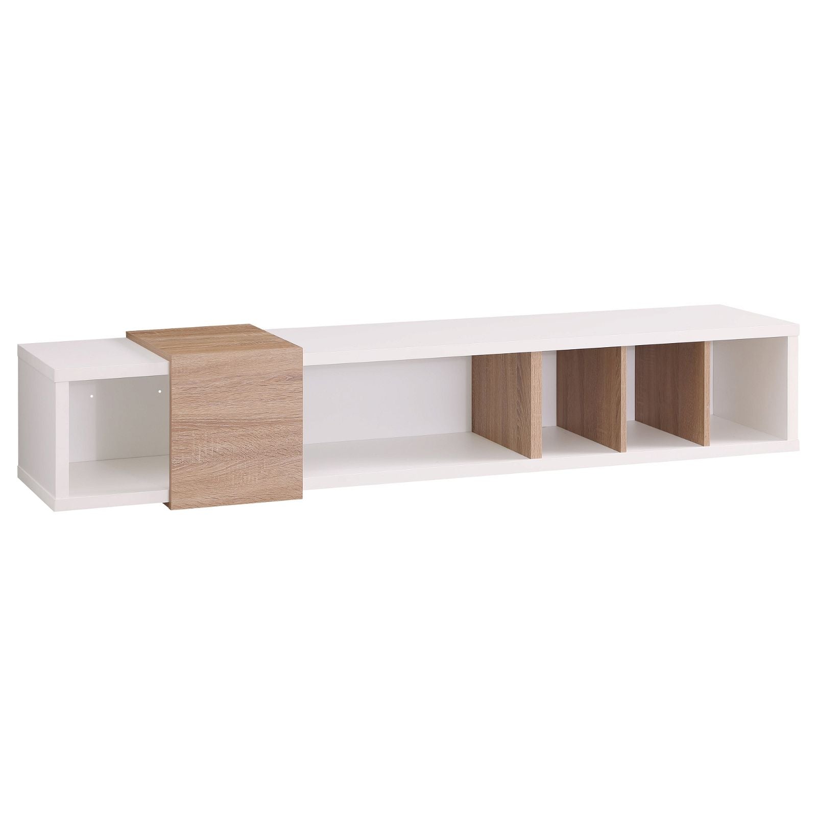 Tauris™ Dronus 1800 Floating TV Stand - White Wall Mount Entertainment Center for Living Room, Bedroom & Home Theater Setup