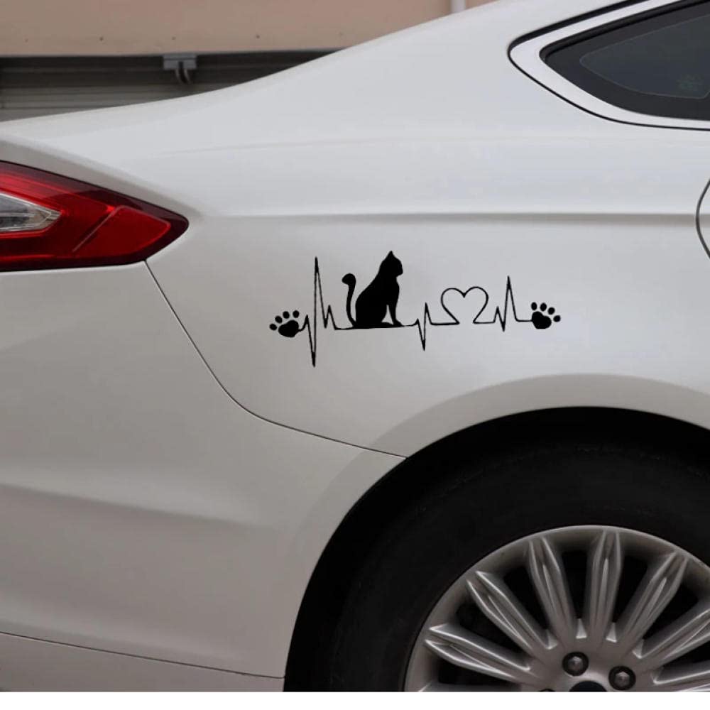 Funny Cat Paw Car Stickers 5Pcs - Vinyl Window Decals for Cars & Trucks