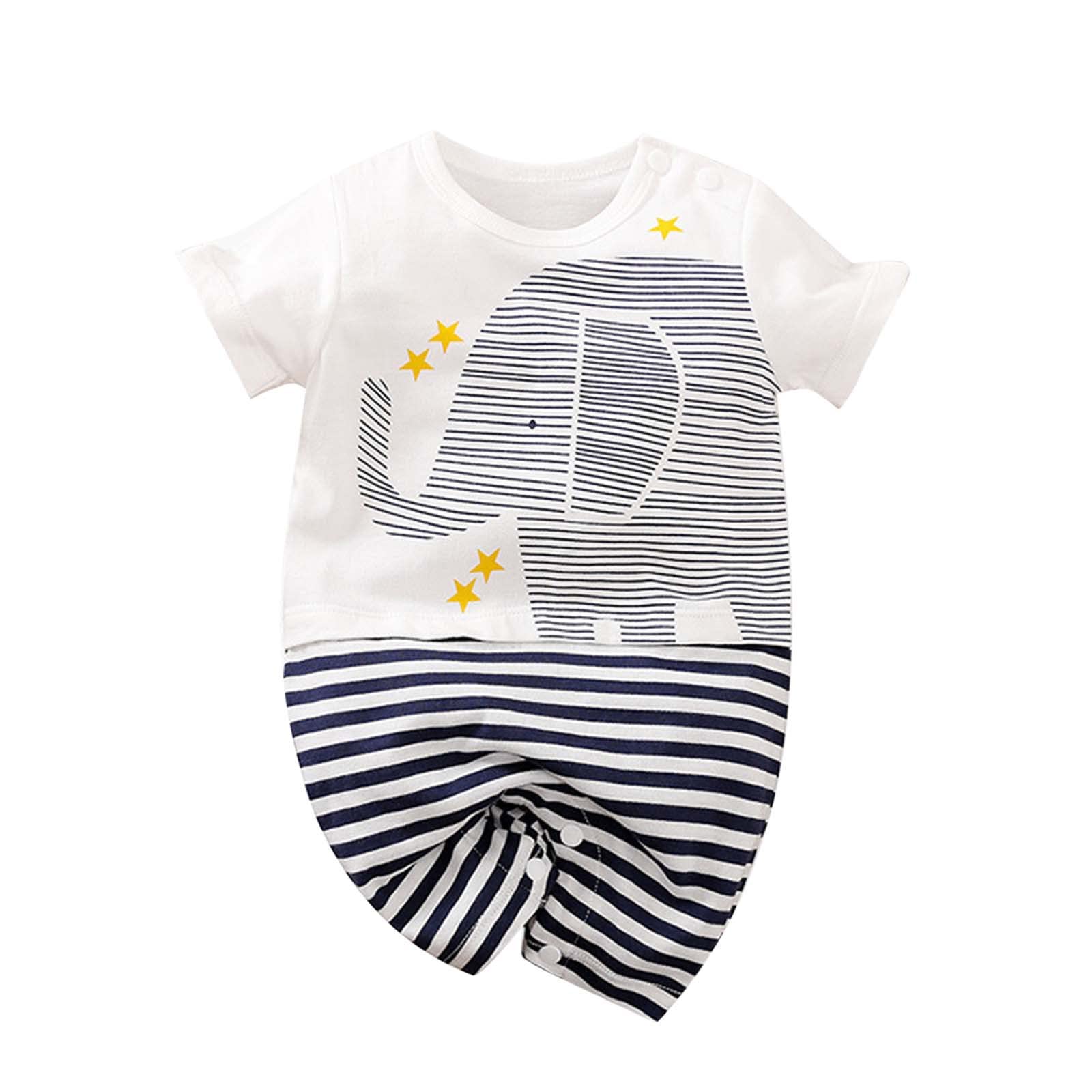 Baby Long Sleeve Bodysuit - Soft Cotton Newborn & Infant Onesie for Girls & Boys - Cute Printed Summer Short Sleeve Outfit - Perfect for Playtime, Daycare & Family Photos