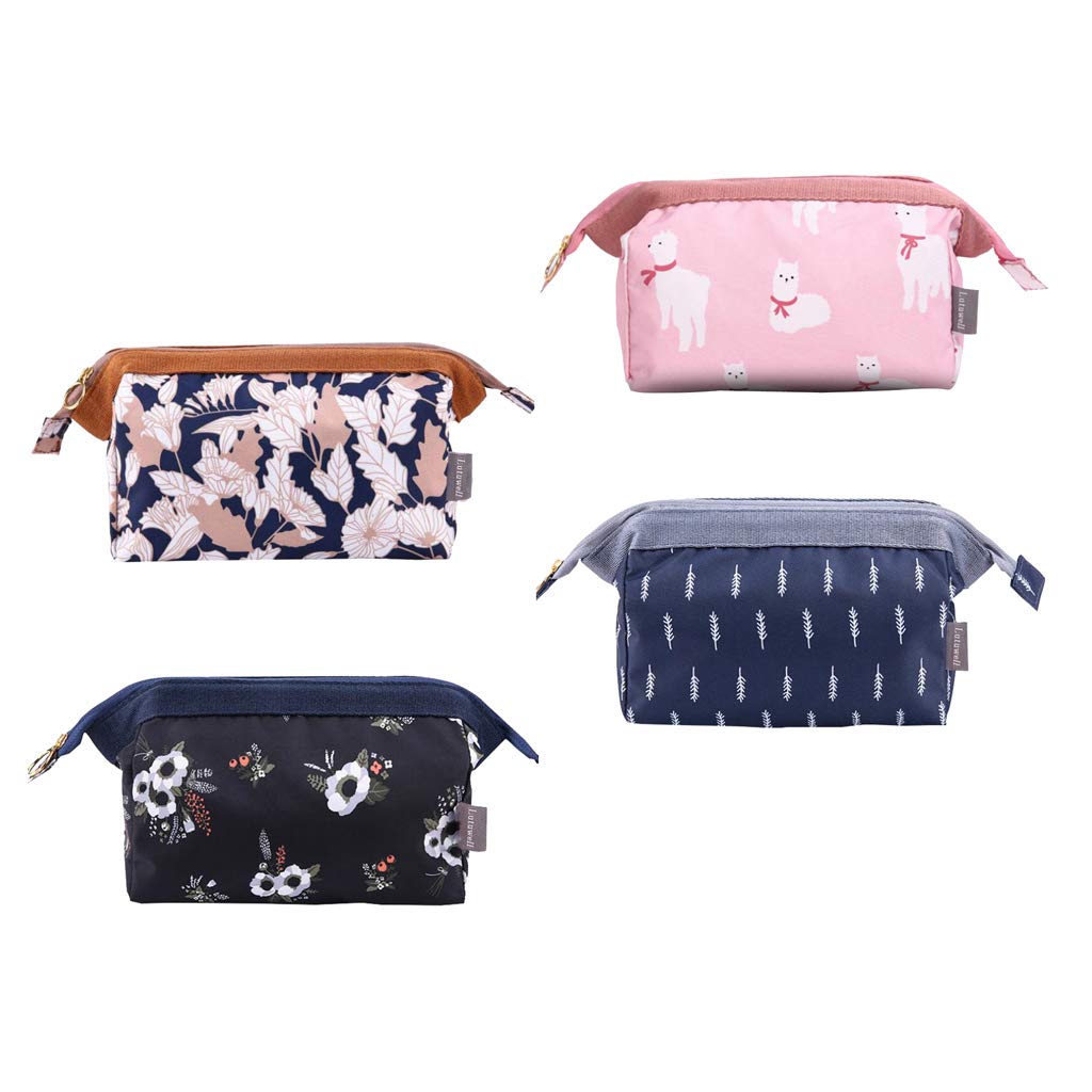 Stylish Black Travel Clutch Bag - Waterproof Cosmetic Makeup Pouch & Toiletry Organizer for Women | Perfect for Airplane Carry-On, Gym Essentials, and Daily Use